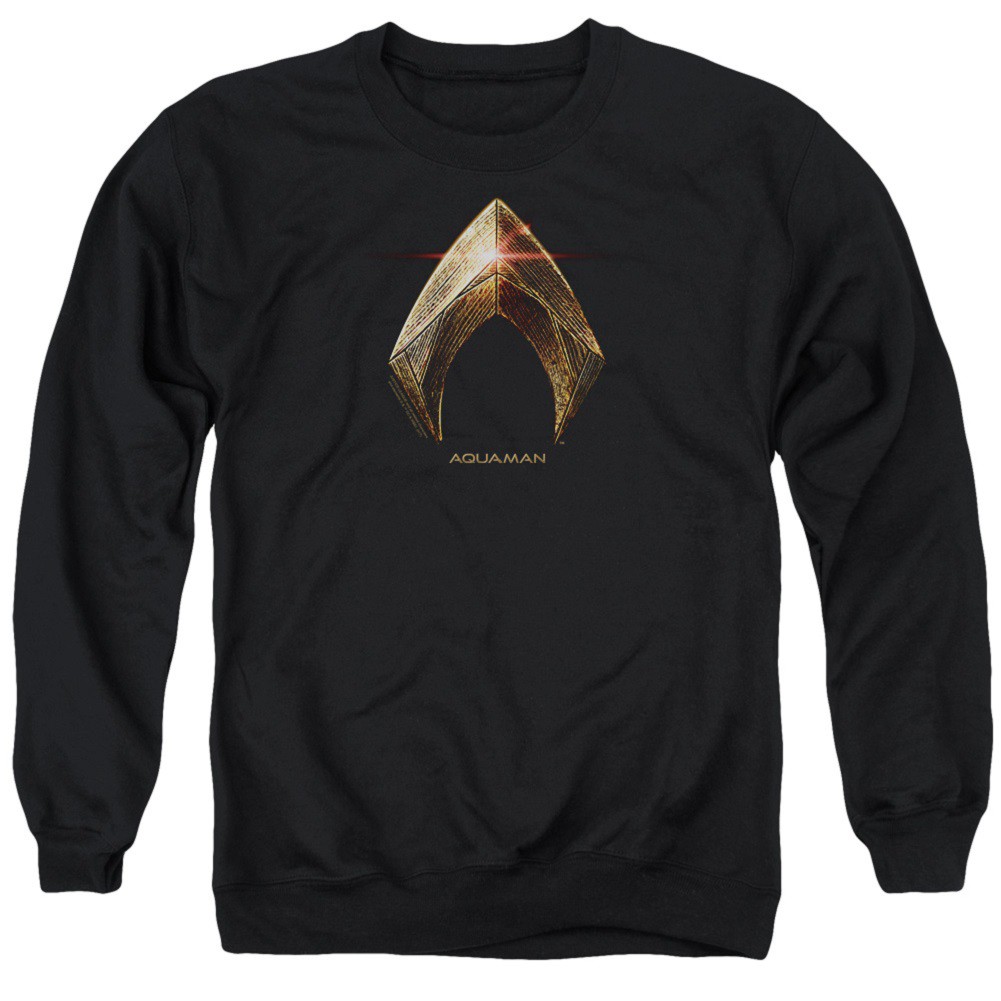 Aquaman Logo Justice League Crewneck Sweatshirt