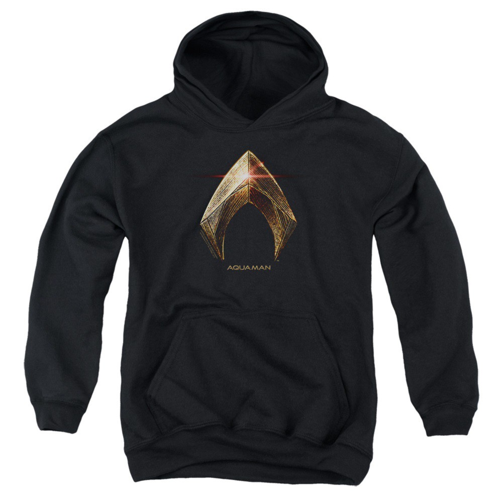 Justice League Aquaman Logo Youth Hoodie