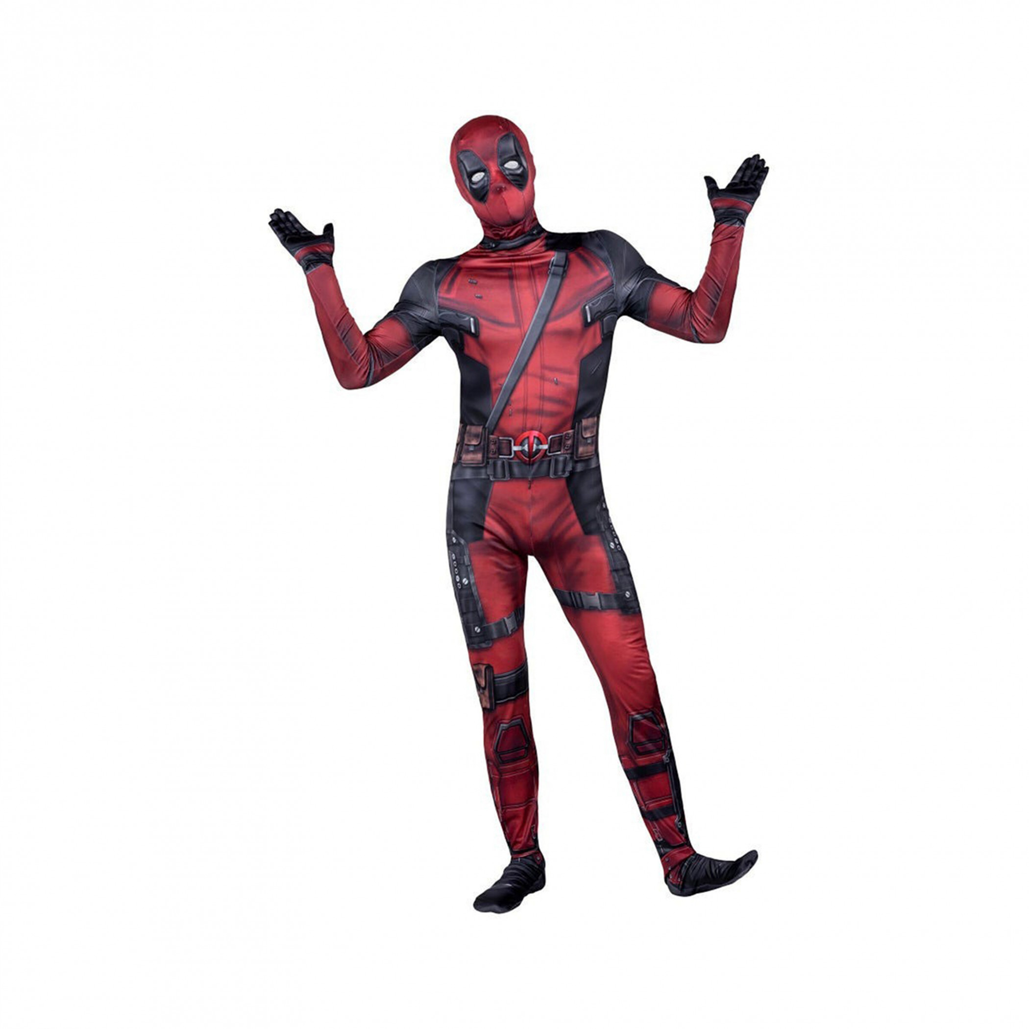 Deadpool Marvel Spandex Deluxe Costume, Red