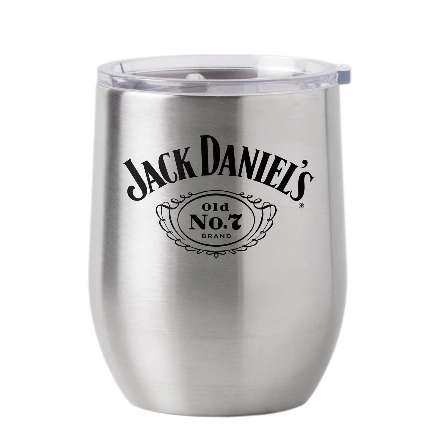 Jack Daniel's 16oz Metal Tumbler Cup With Lid
