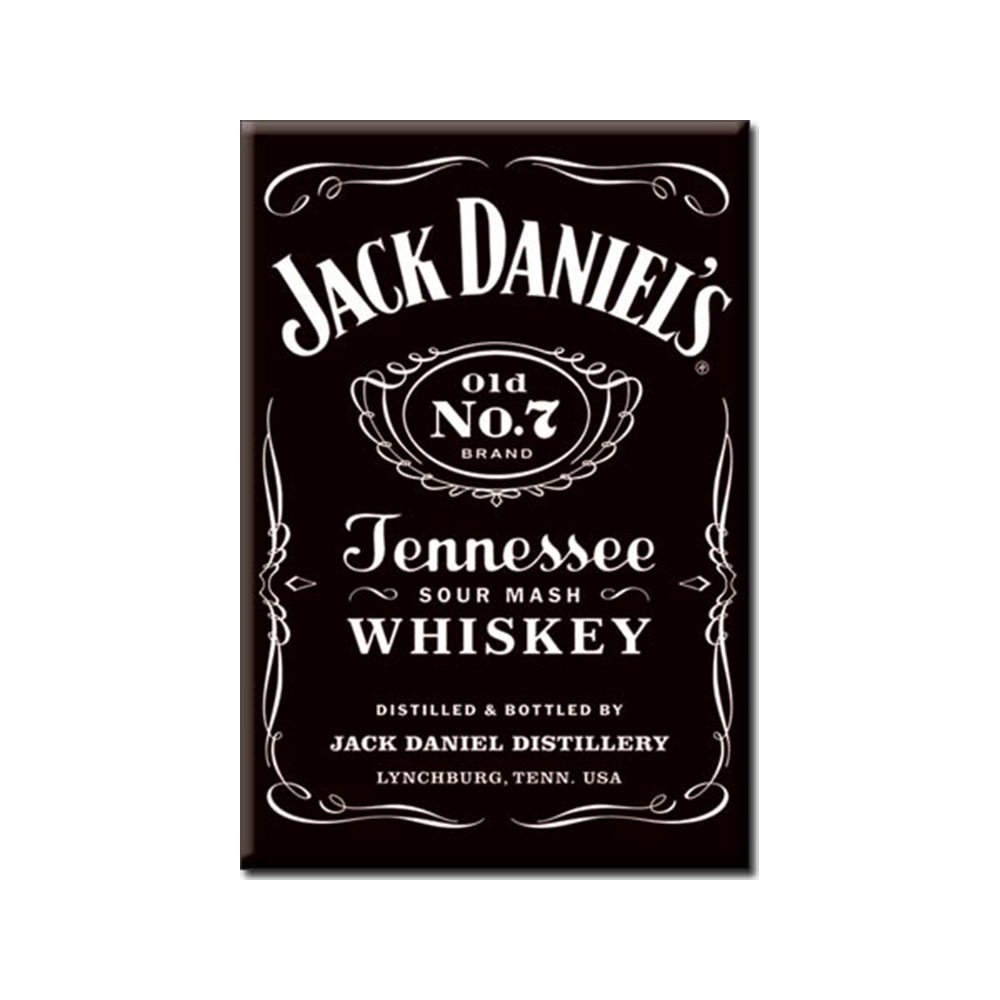 Jack Daniels Bottle Label Logo Magnet