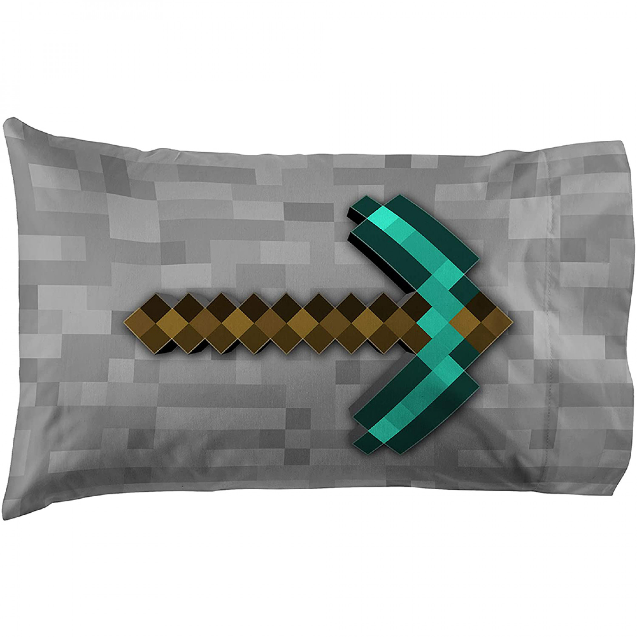 Minecraft Diamond Life Crafted Items Pillowcase, Multi-Color