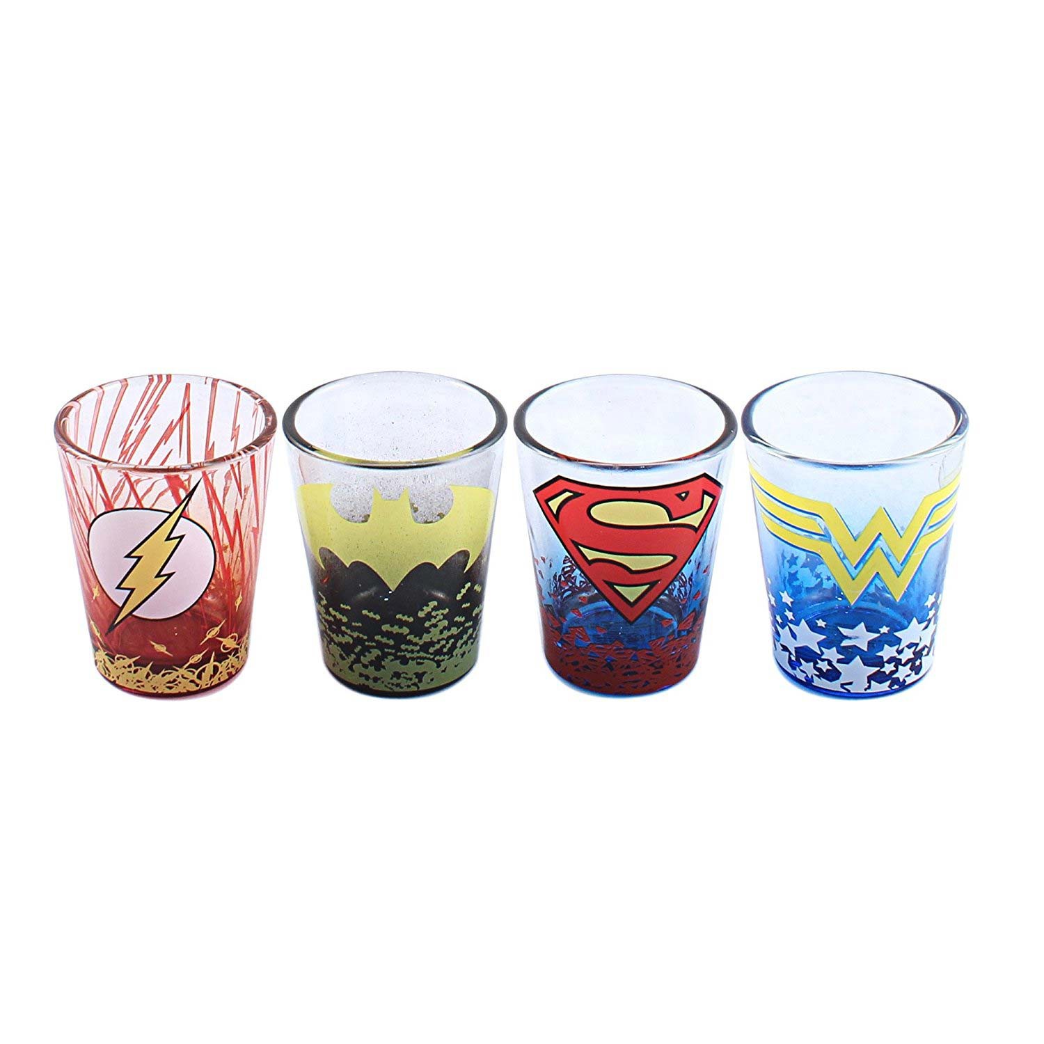 DC Comics 4 Pack Shot Glass