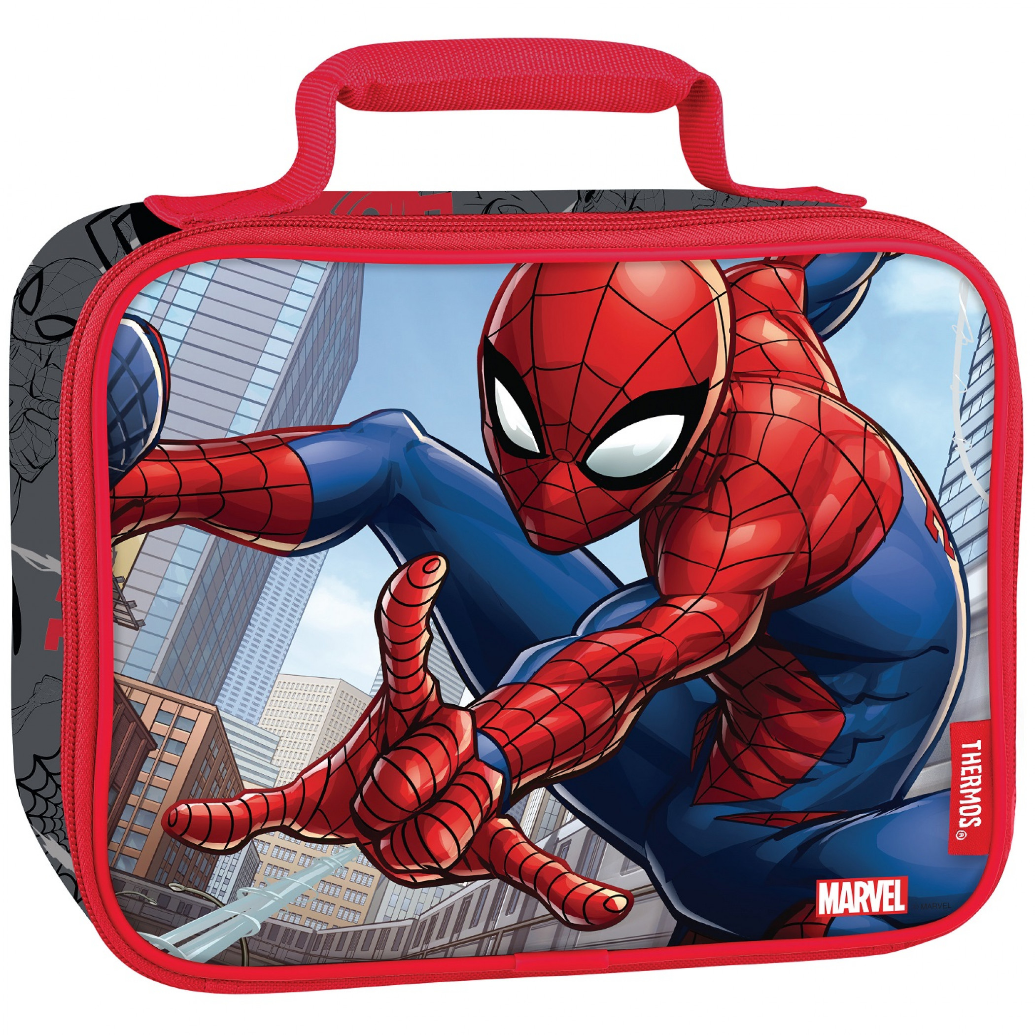Spider-Man Thermos Insulated Lunch Box, Multi-Color