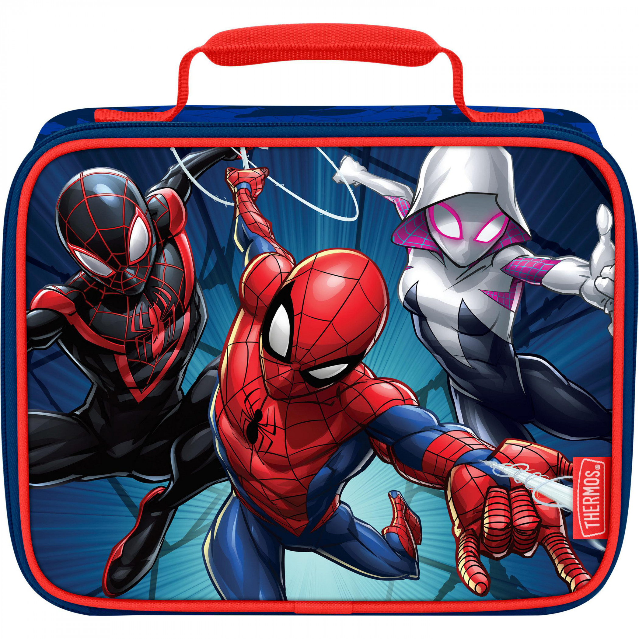 Spider-Man Spider-Verse Heroes Thermos Insulated Lunch Box, Multi-Color