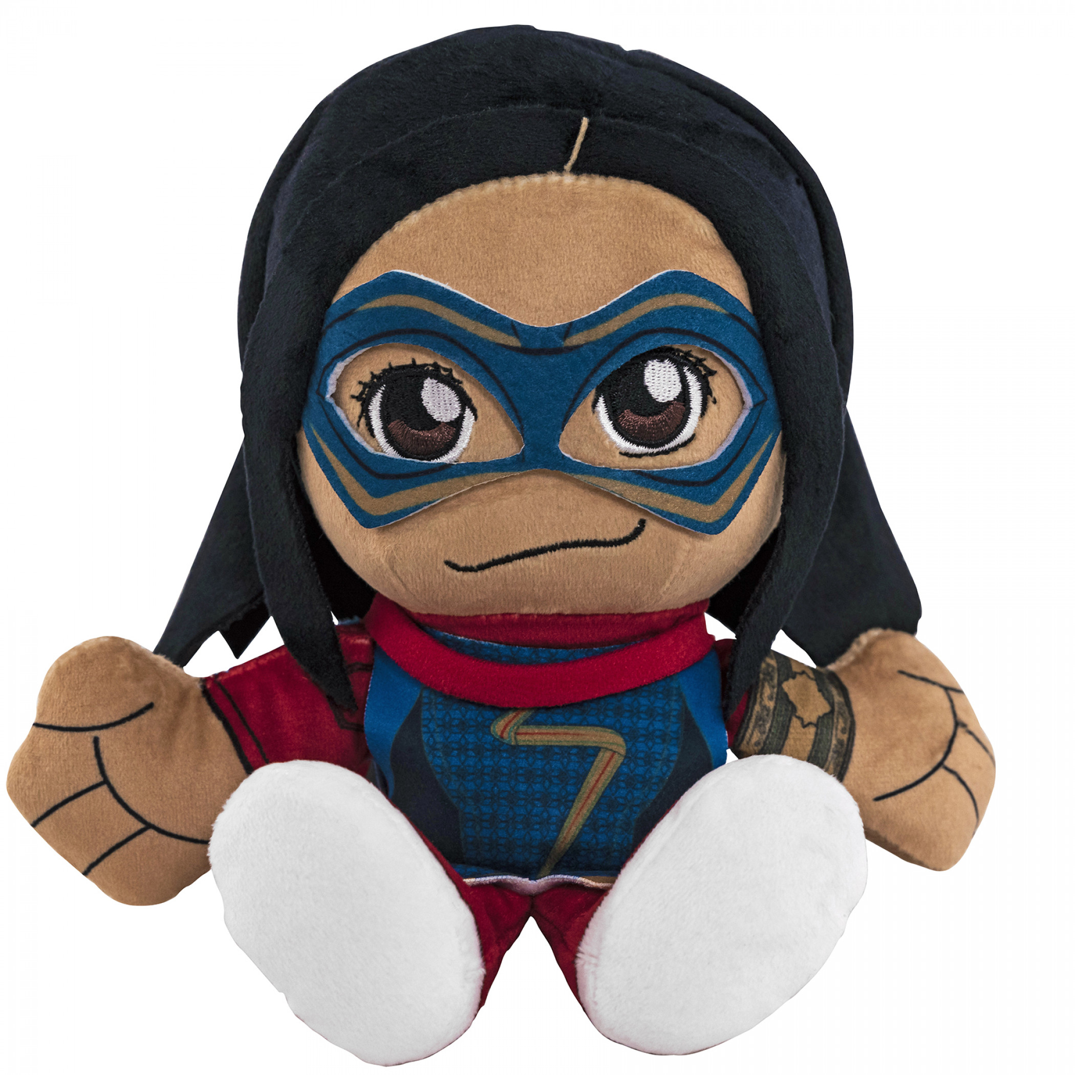 Marvel Ms. Marvel 8 Inch Kuricha Sitting Plush Doll, Multi-Color