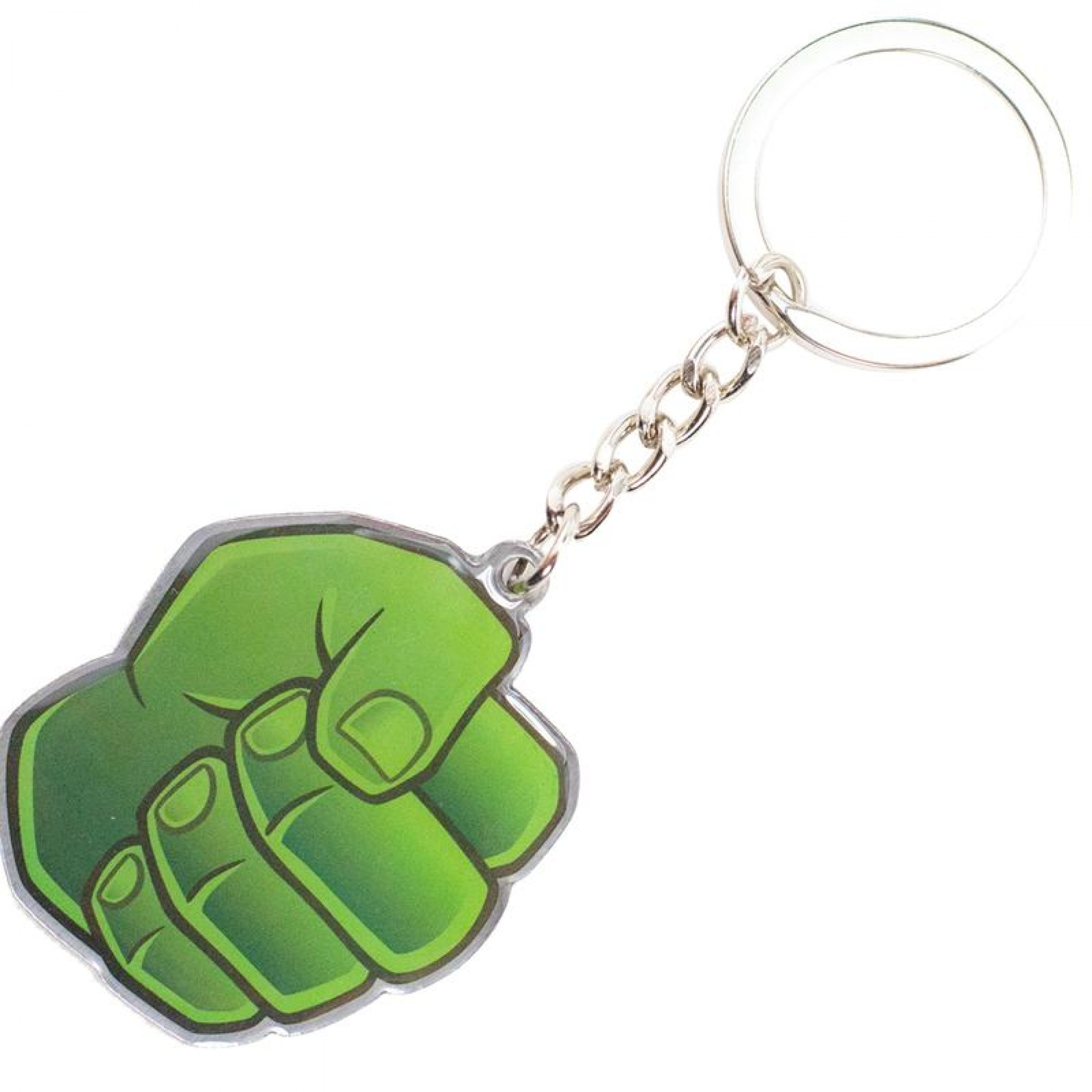 Marvel Comics Incredible Hulk Fists Keychain, Green