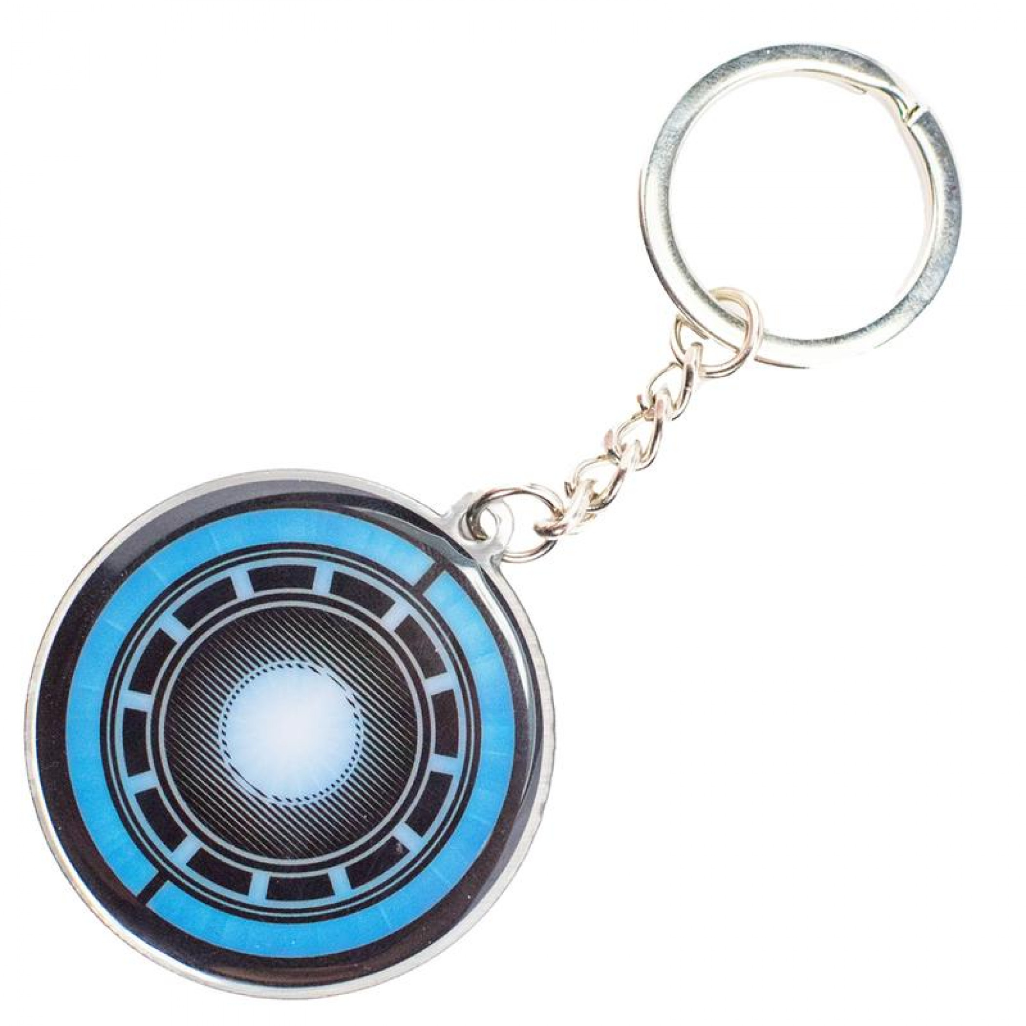 Marvel Comics Iron Man Arc Reactor Keychain, Blue