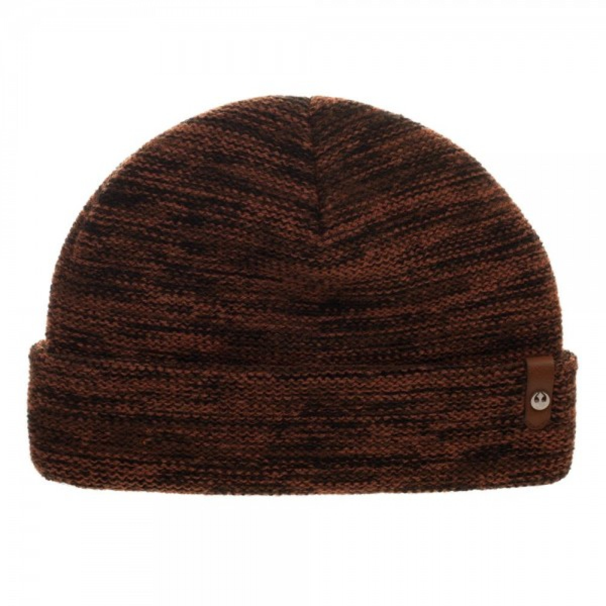 Star Wars Rebel Alliance Leather Label Beanie, Brown