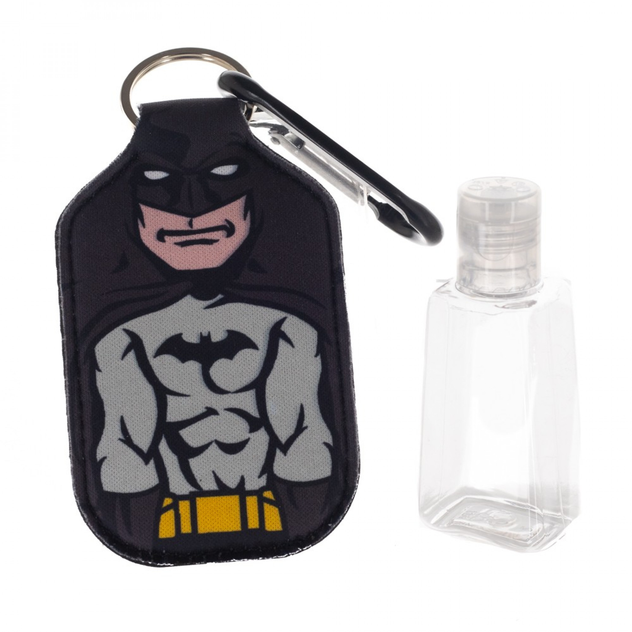 Batman DC Comics Character Neoprene Bottle Keychain, Black
