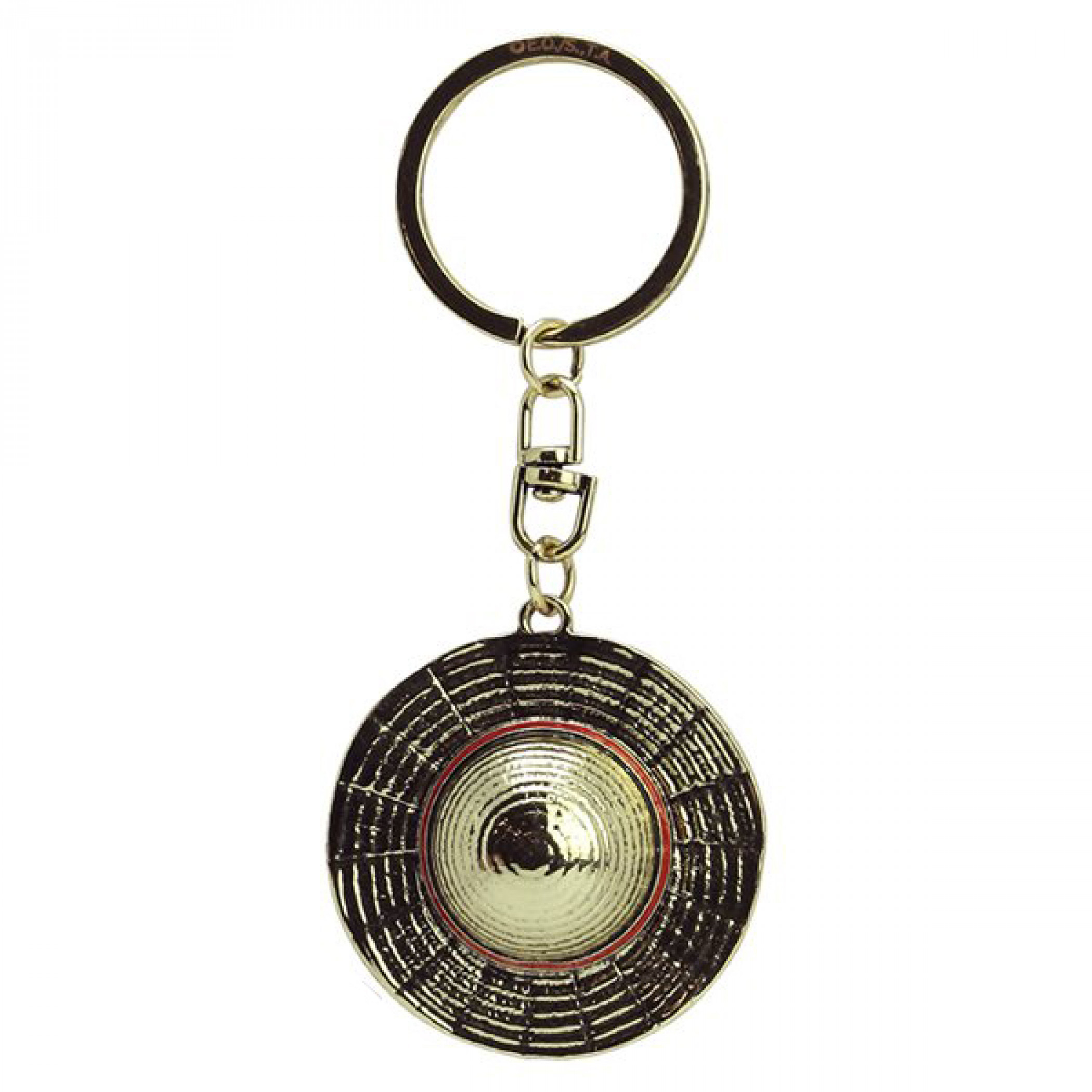 One Piece Luffy's Hat 3D Keychain, Gold