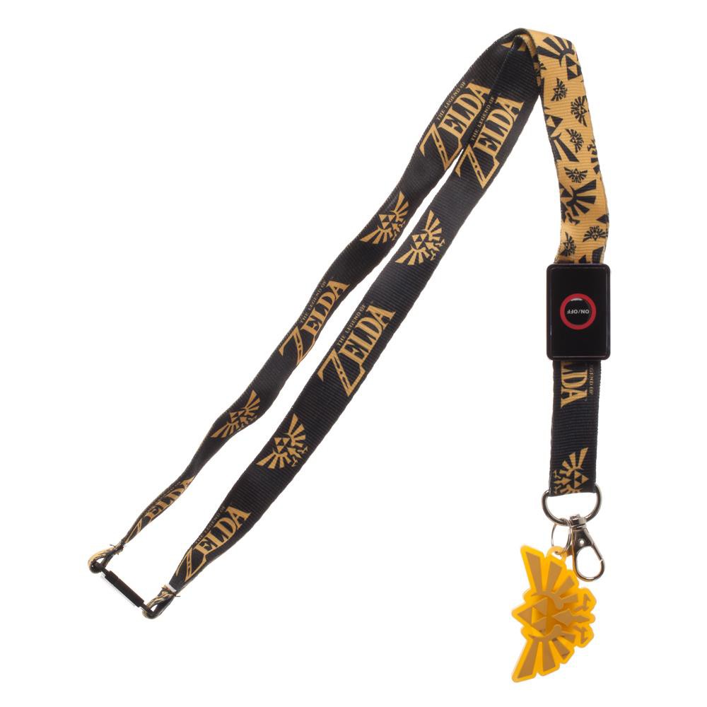The Legend Of Zelda Light Up LED Triforce Lanyard, Yellow