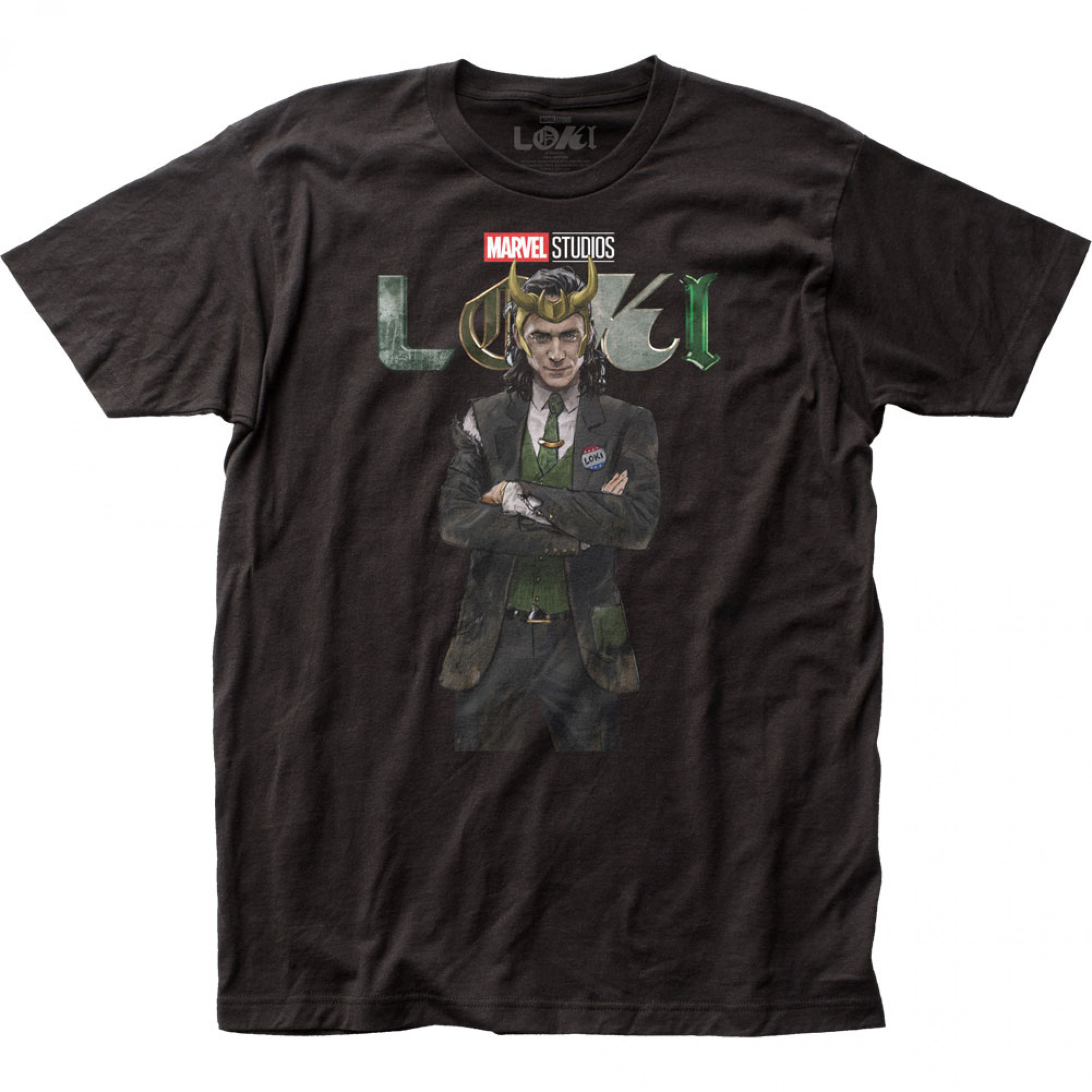 Marvel Studios Loki Series Vote For Me T-Shirt, Black