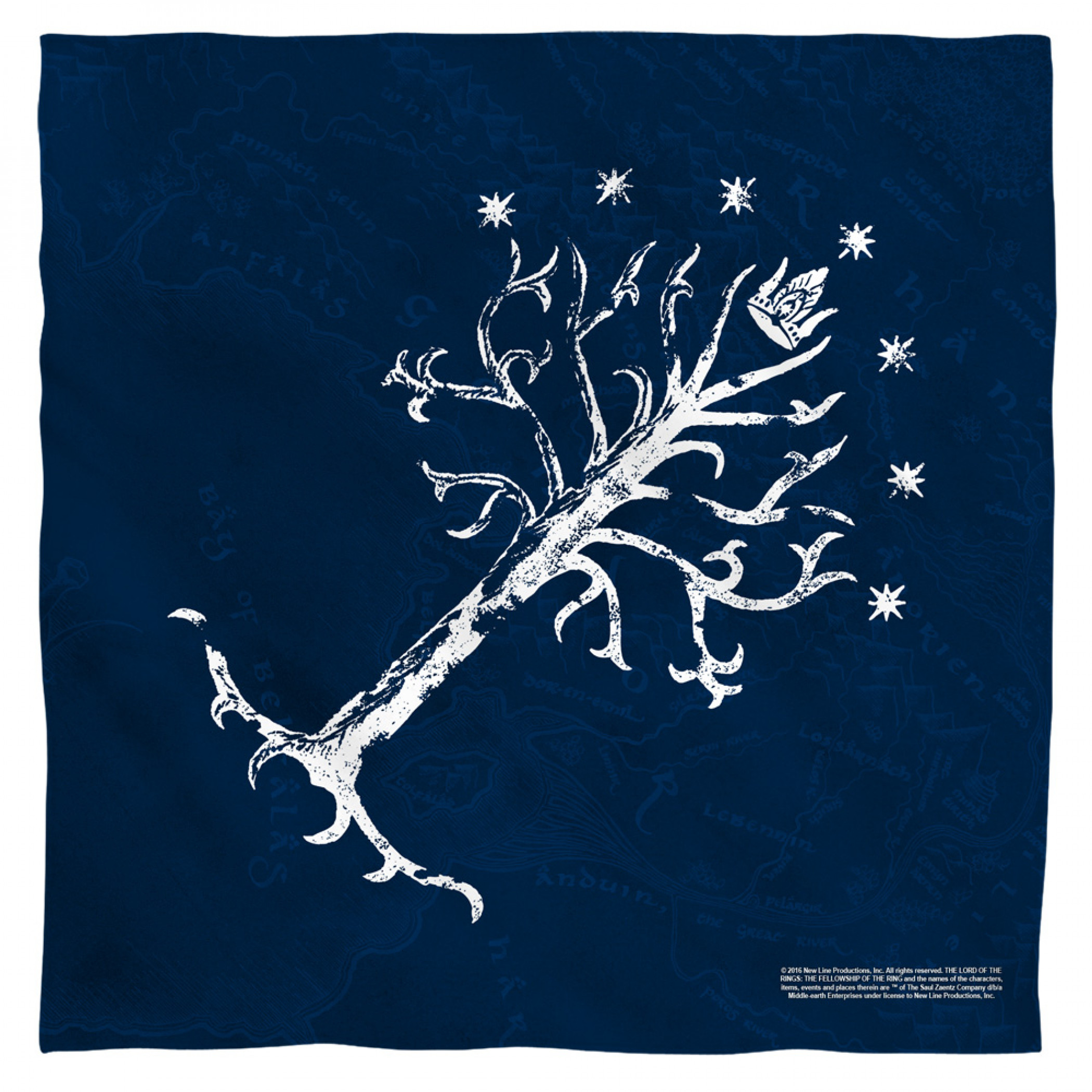 Lord of the Rings Tree of Gondor Bandana, Blue