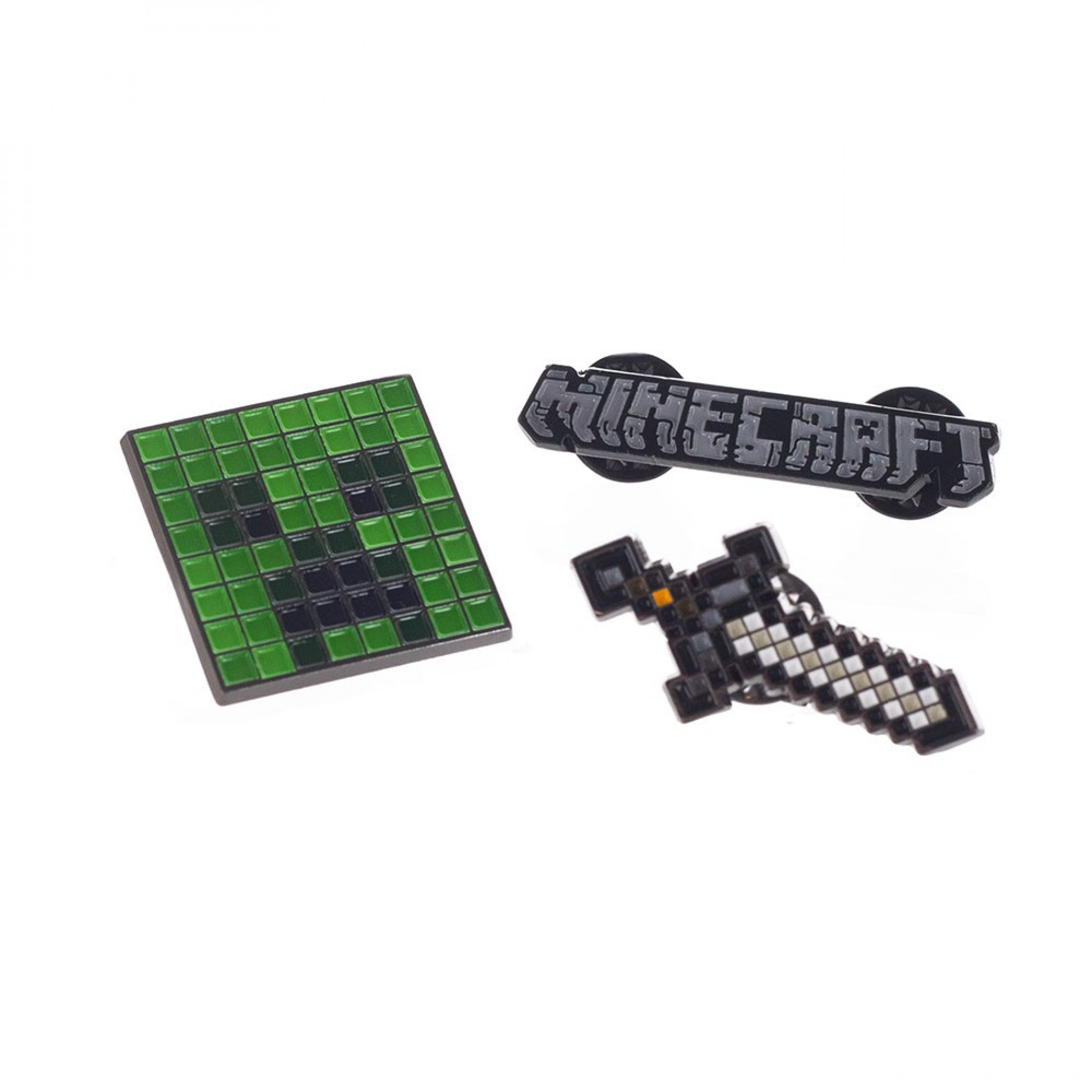 Minecraft Lapel Pins 3-Pack Set, Multi-Color