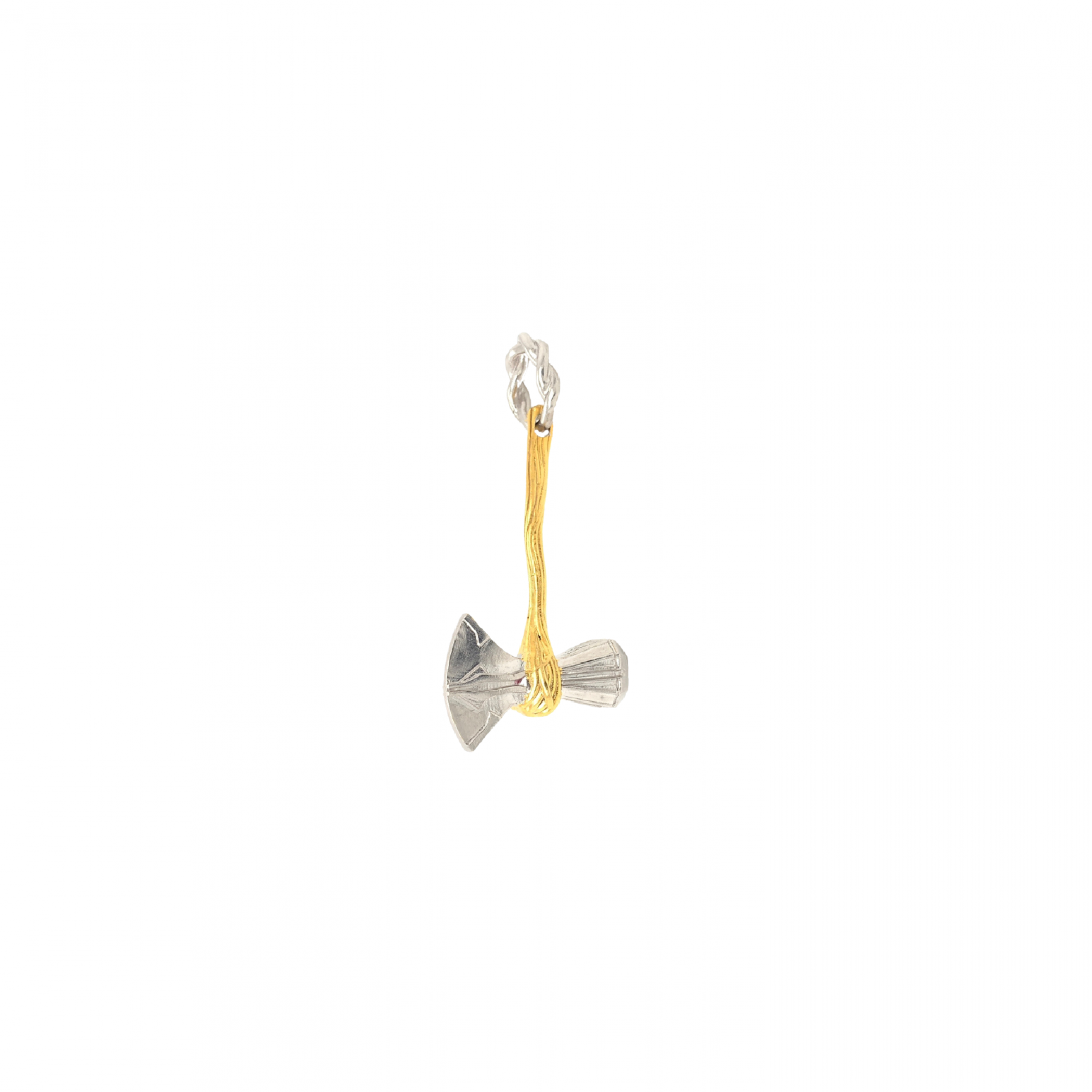 Thor Mini Stormbreaker Sterling Silver Pendant, Silver