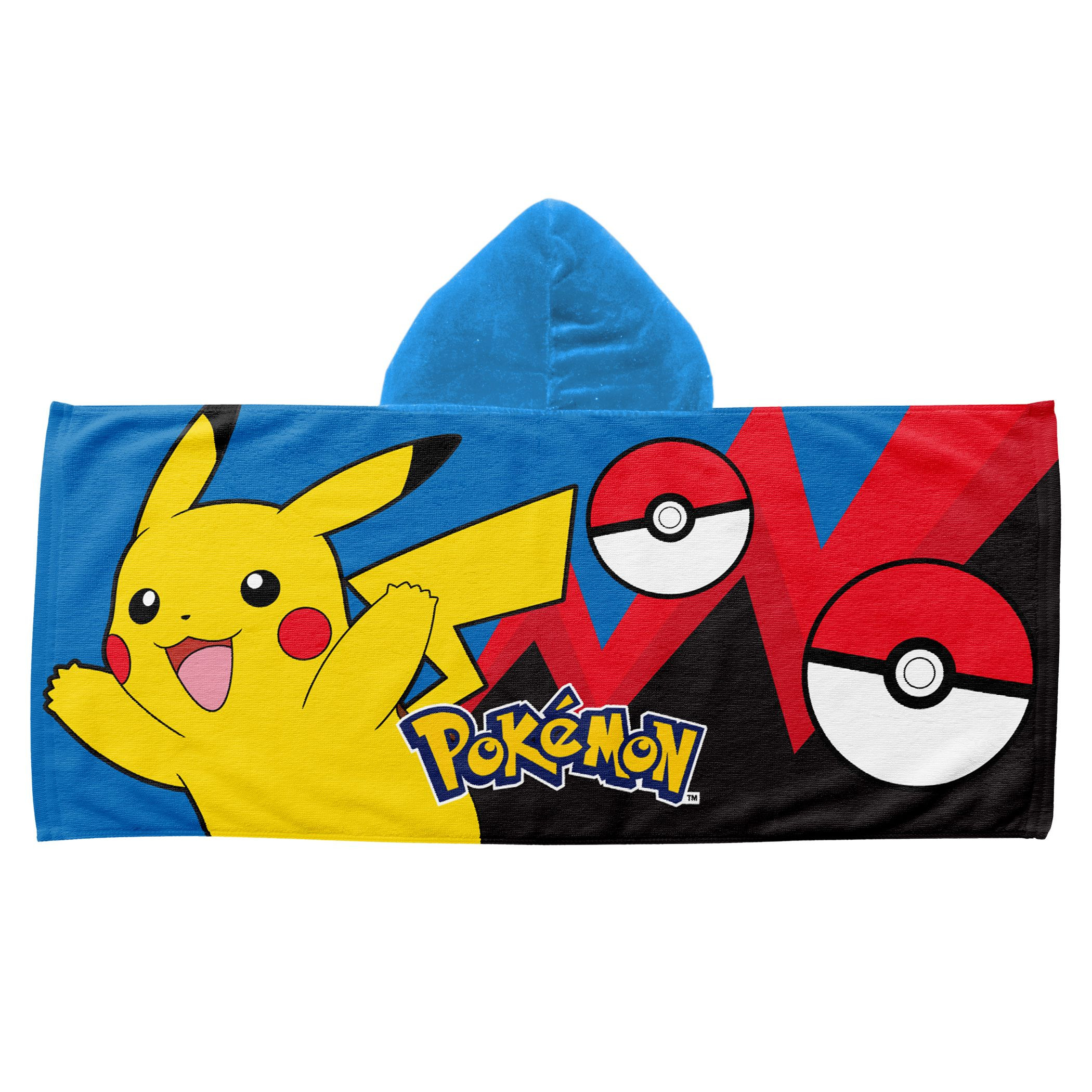 Pokemon Pikachu Bounce and Bolt Hooded Beach Towel, Multi-Color