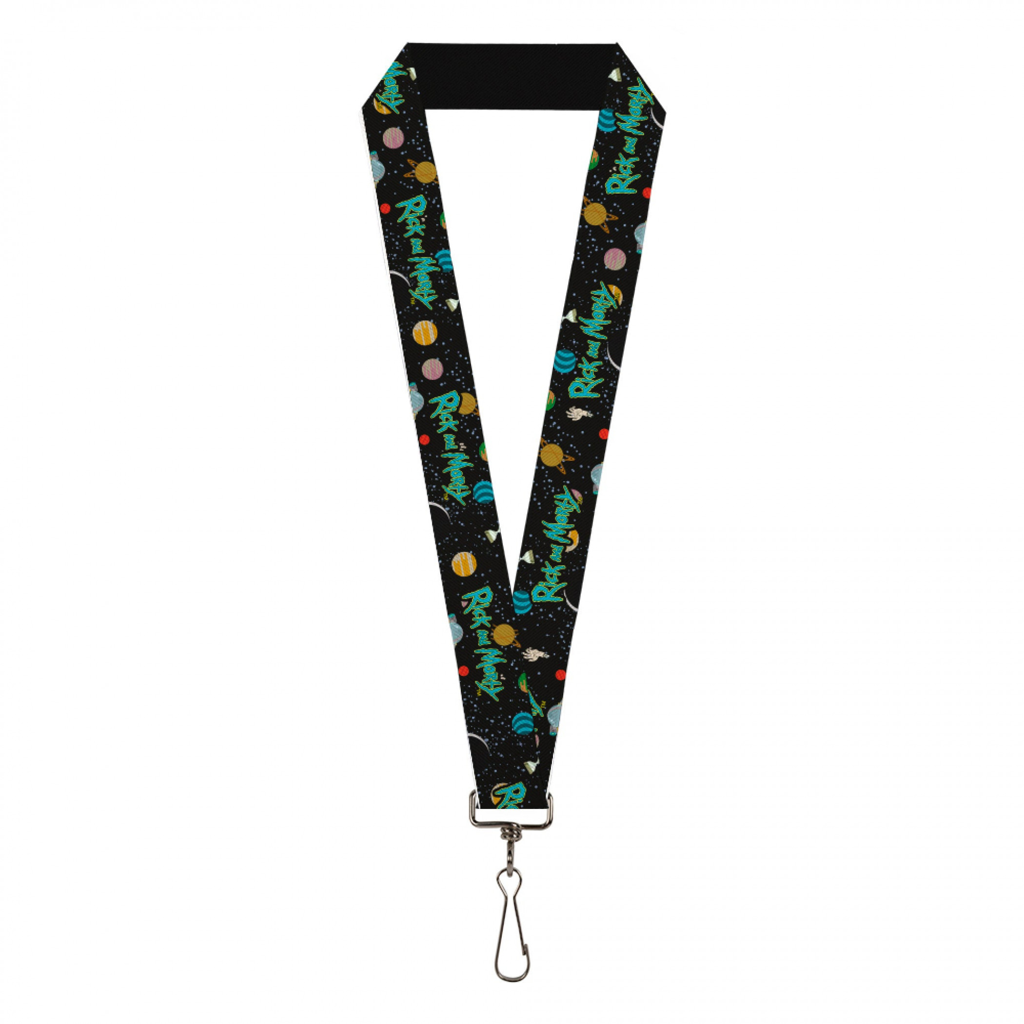 Rick and Morty Title Logo Lanyard, Multi-Color