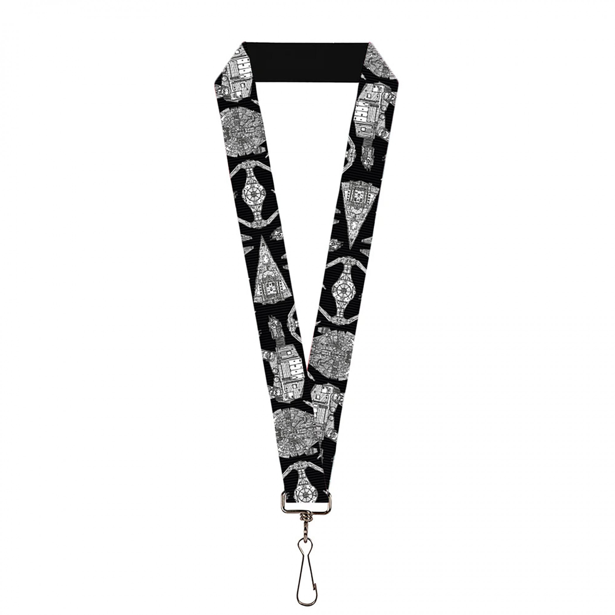 Star Wars Ships and Vehicles Lanyard, Black