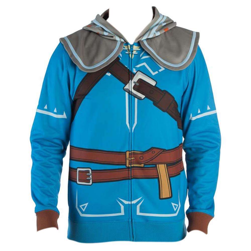 The Legend Of Zelda Breath Of The Wild Link Costume Men's Hoodie, Blue