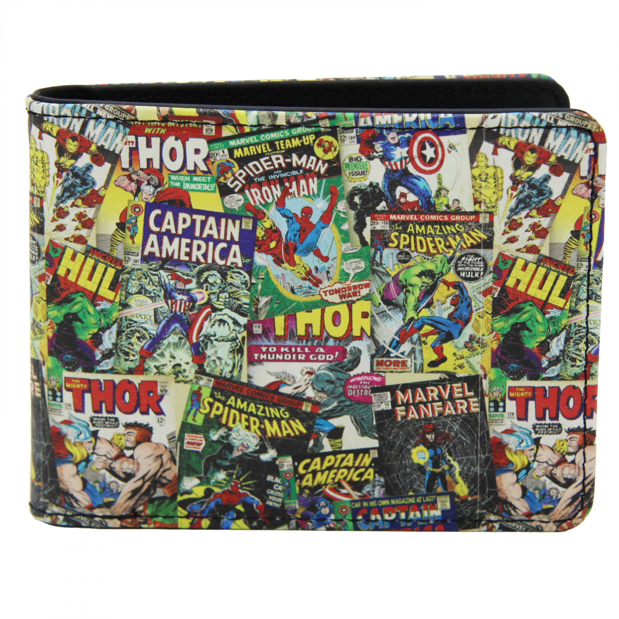 Marvel Classic Comics Slim Bi-Fold Wallet, Multi-Color