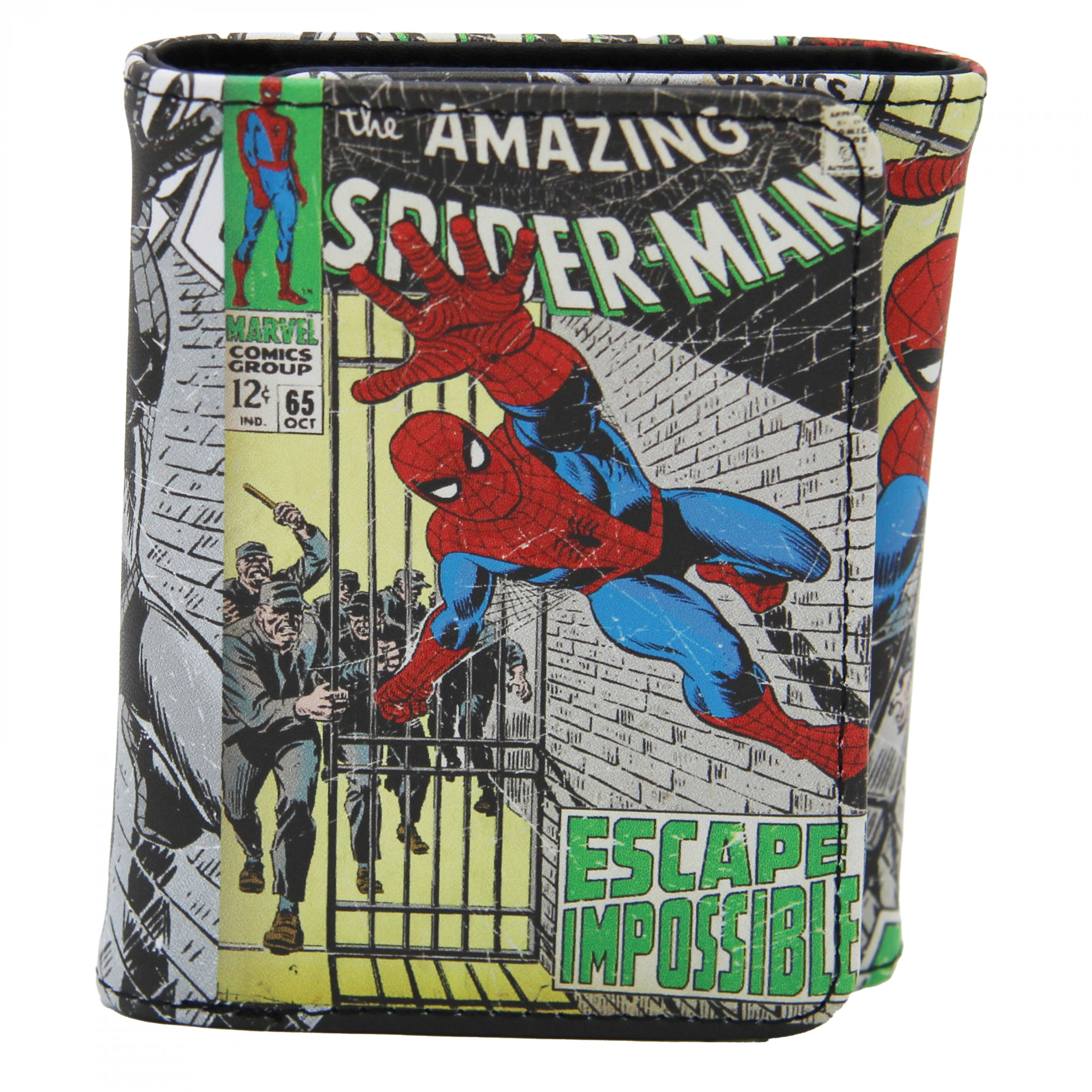 The Amazing Spider-Man Comic #65 Trifold Wallet, Multi-Color
