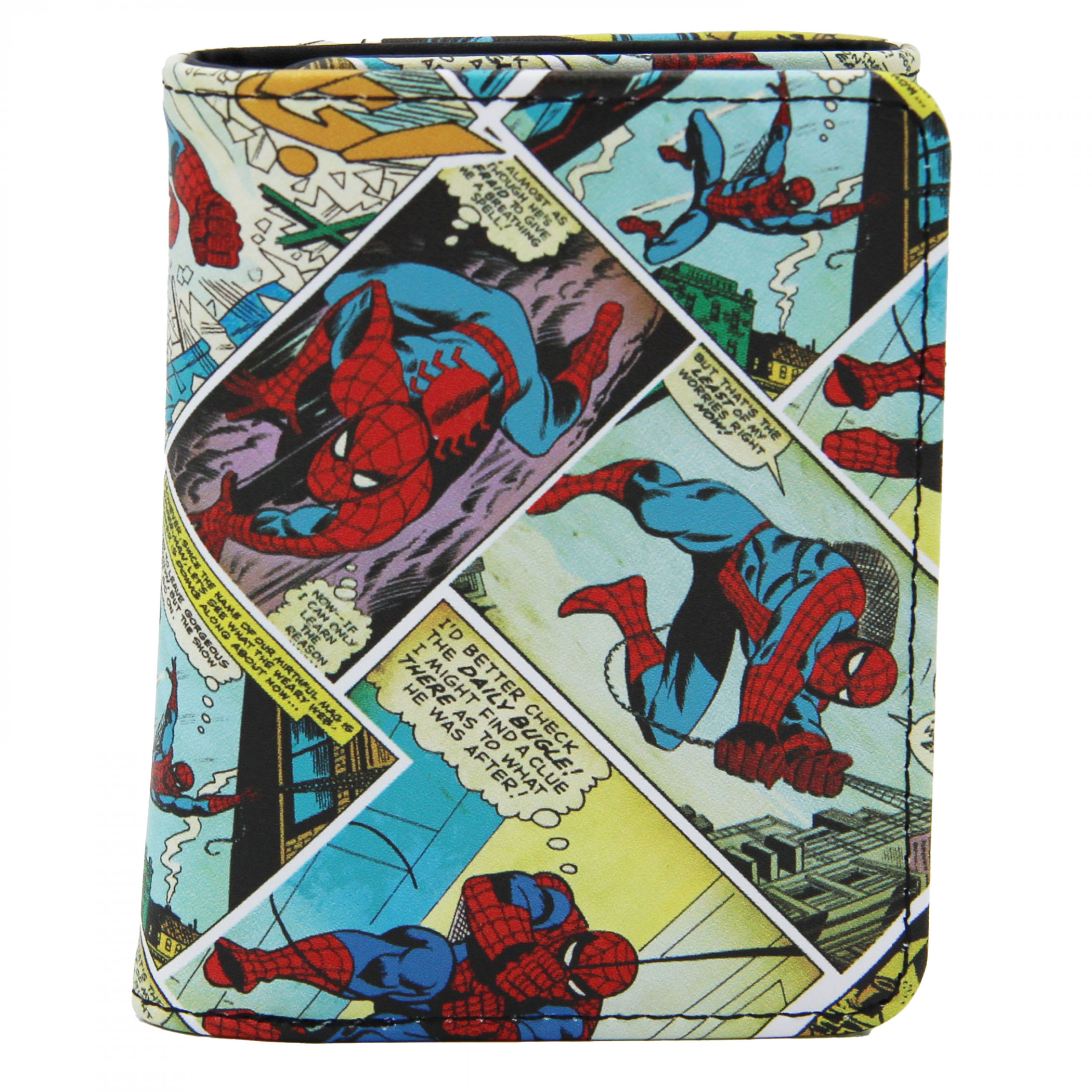 The Amazing Spider-Man Comic Panels Trifold Wallet, Multi-Color