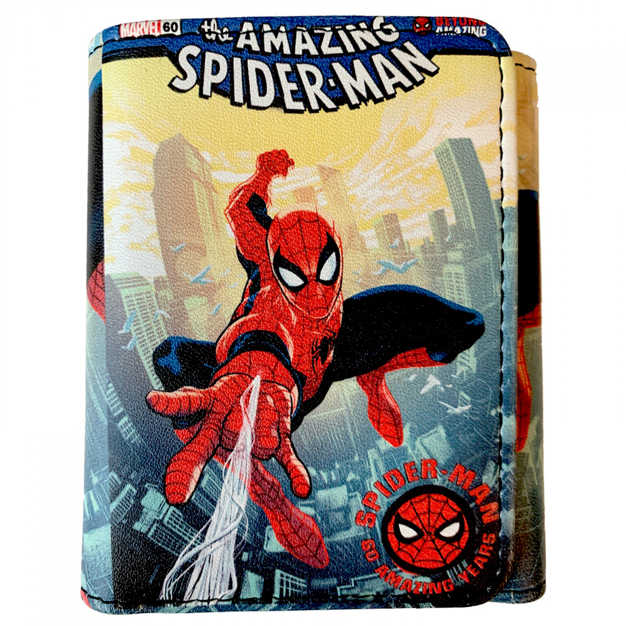 The Amazing Spider-Man City Skyline Trifold Wallet, Multi-Color