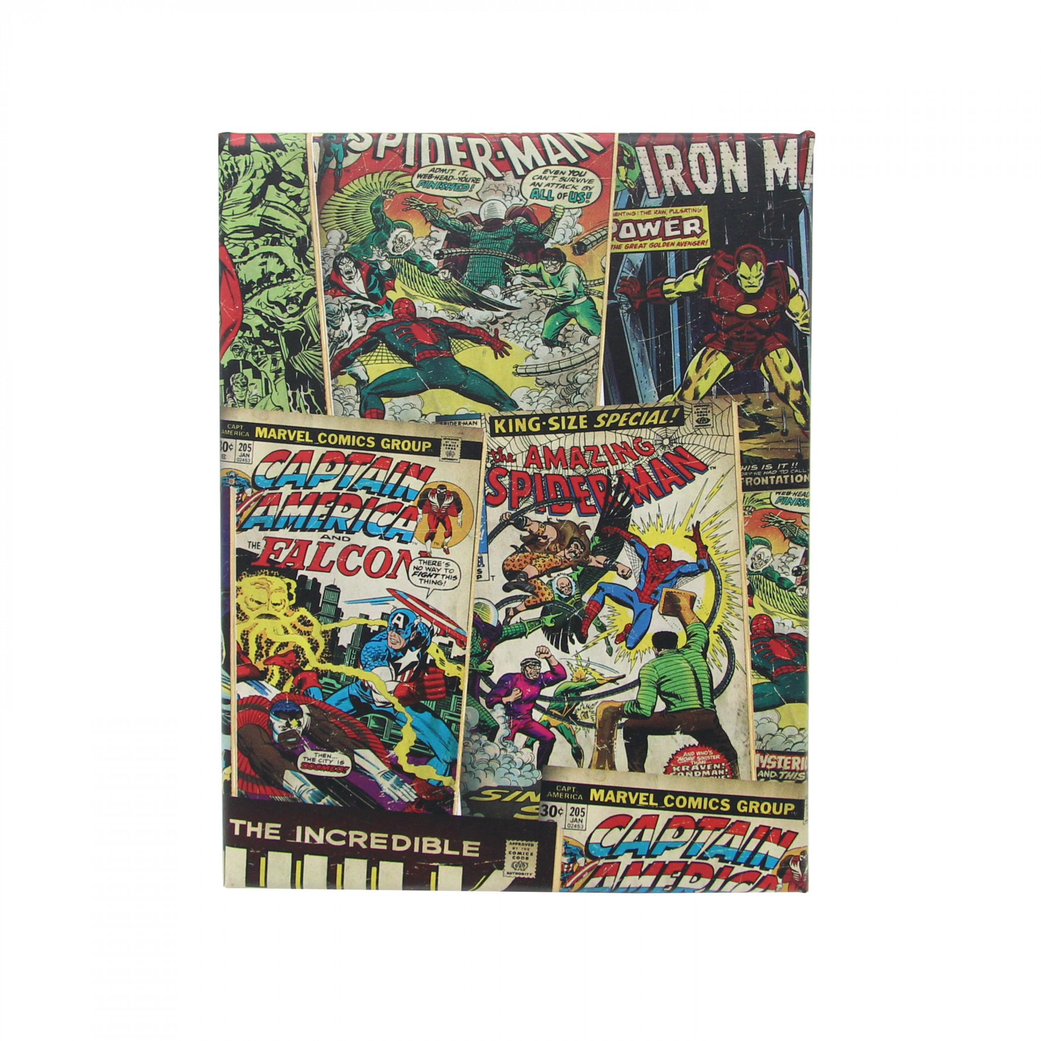 Marvel Comic Cover Collage Slimfold Wallet, Multi-Color
