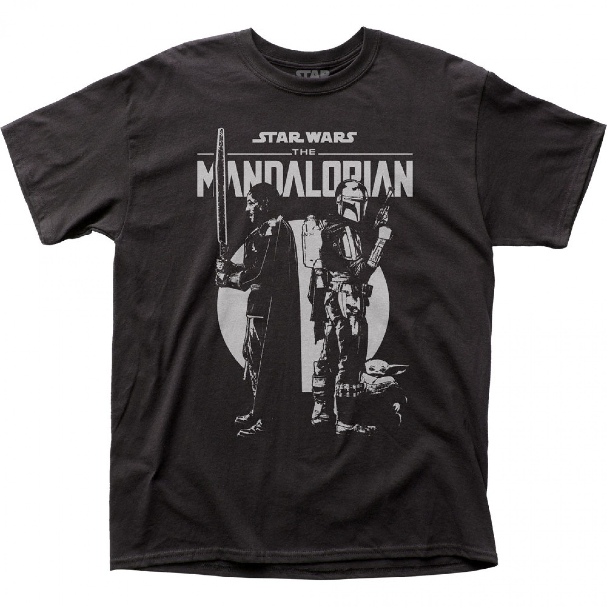 Star Wars The Mandalorian Back-to-Back T-Shirt, Black