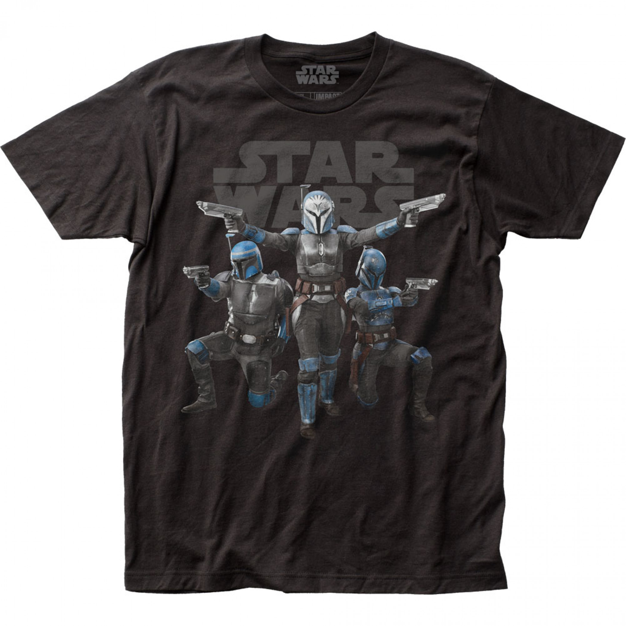 Star Wars The Mandalorian Nite Owls Poster T-Shirt, Black