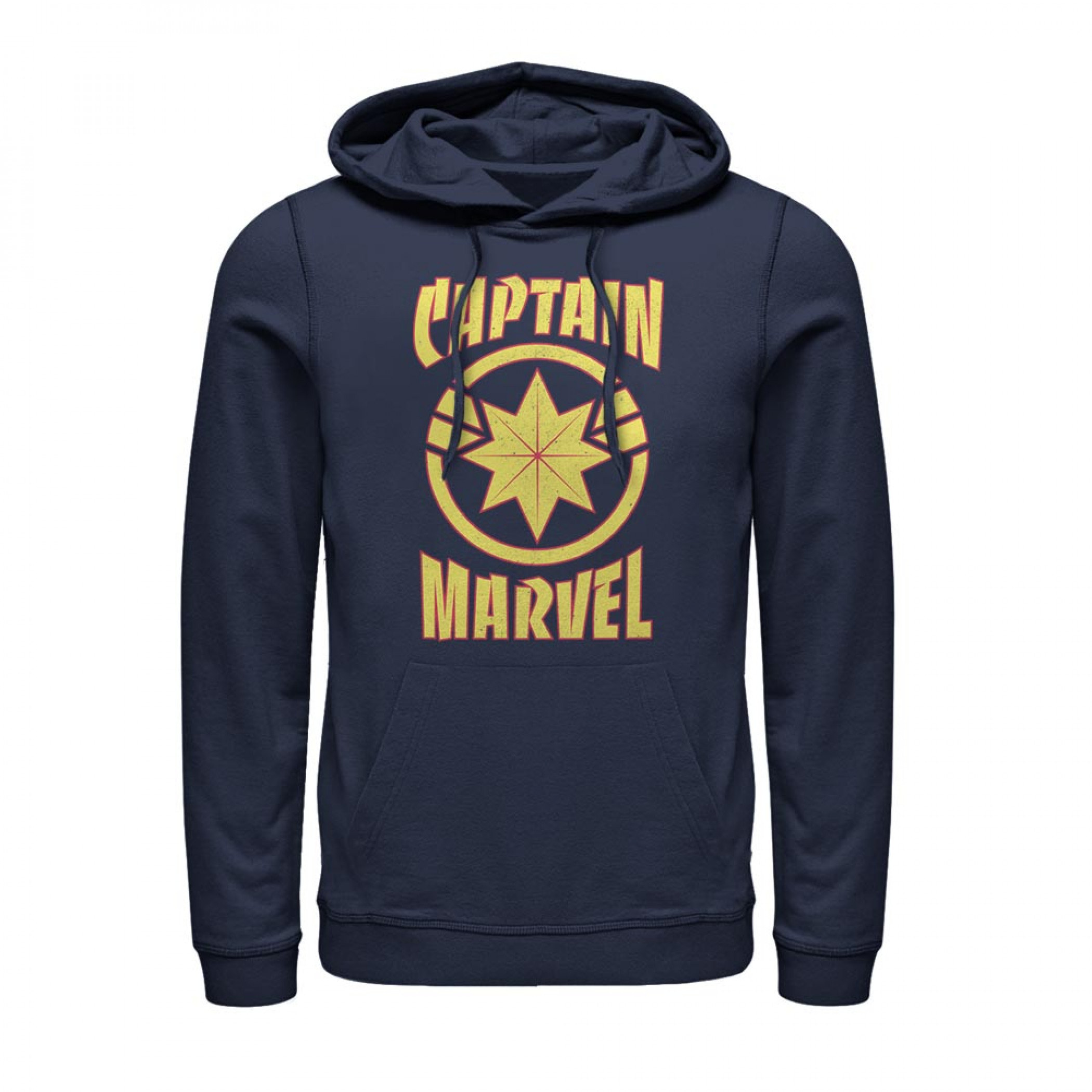 Captain Marvel Blue Logo Hoodie, Blue