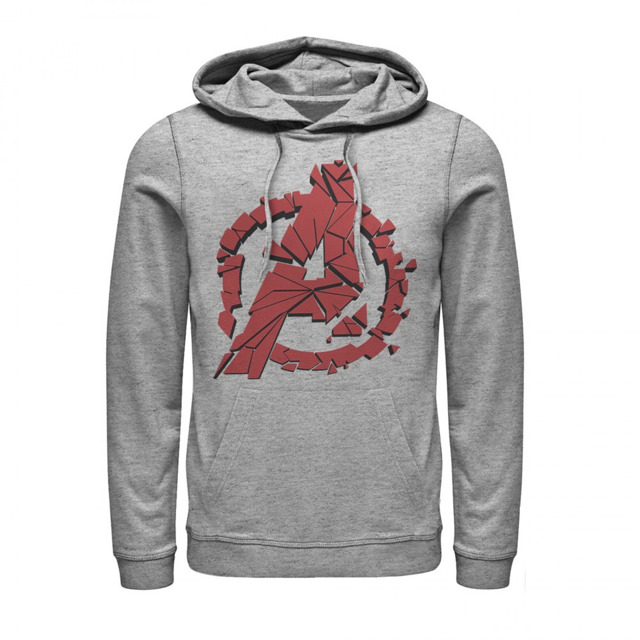 Avengers Broken Logo Hoodie, Grey