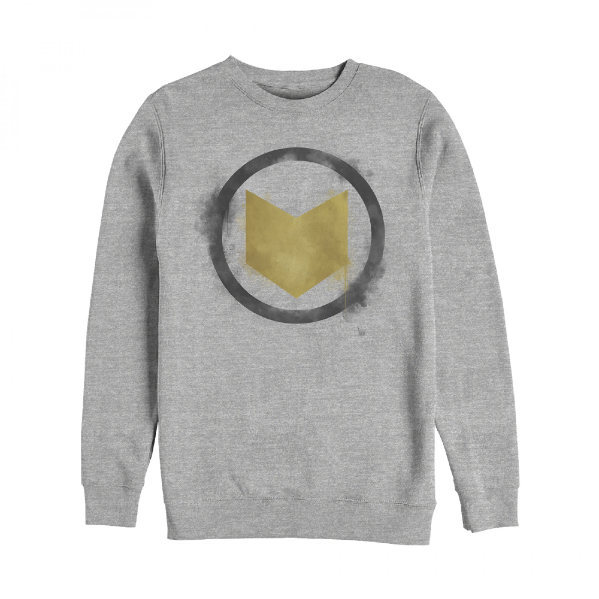 Hawkeye Painted Logo Crewneck Sweatshirt, Grey