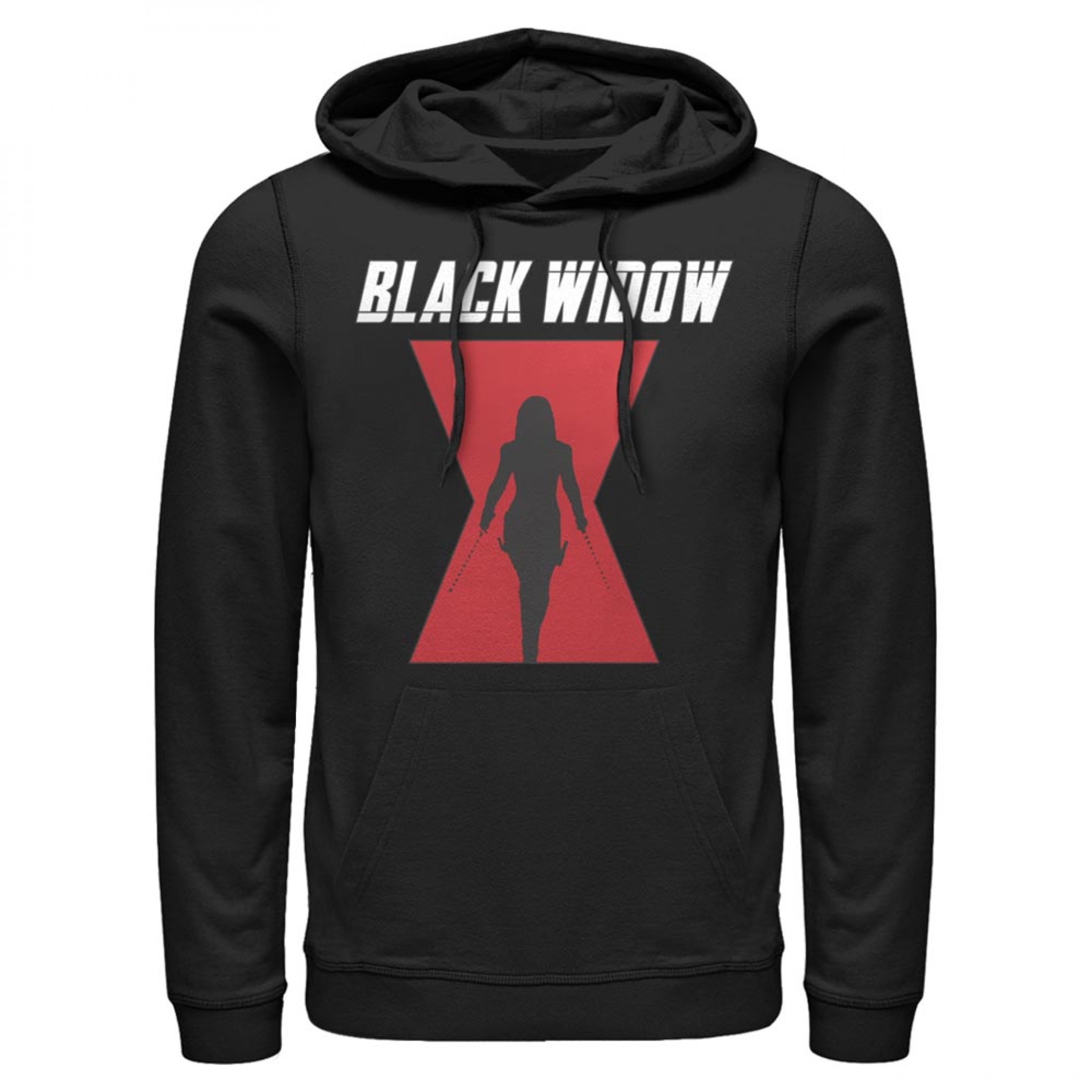 Black Widow Silhouette Logo Hoodie, Black