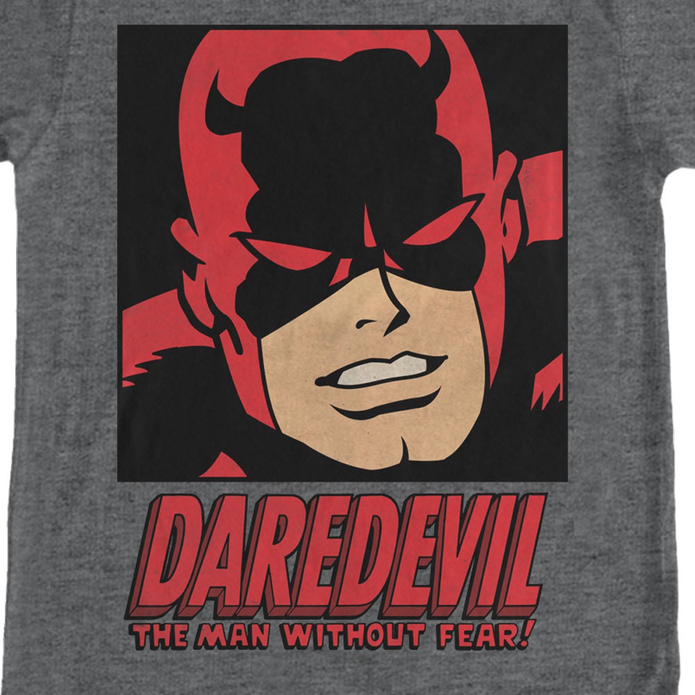 Daredevil Man Without Fear Gray T-Shirt, Grey
