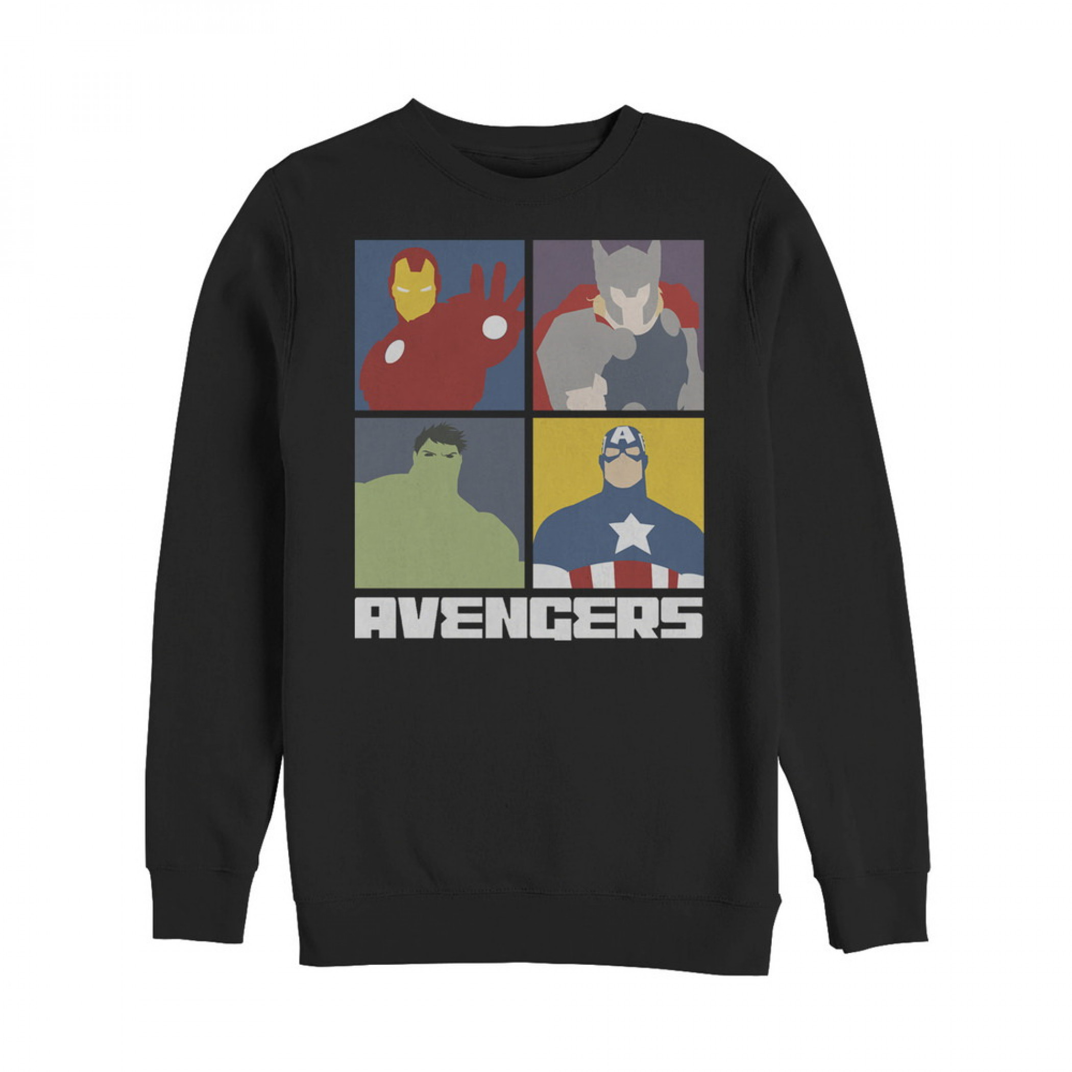 Marvel Avengers Assemble Color Block Sweatshirt, Black