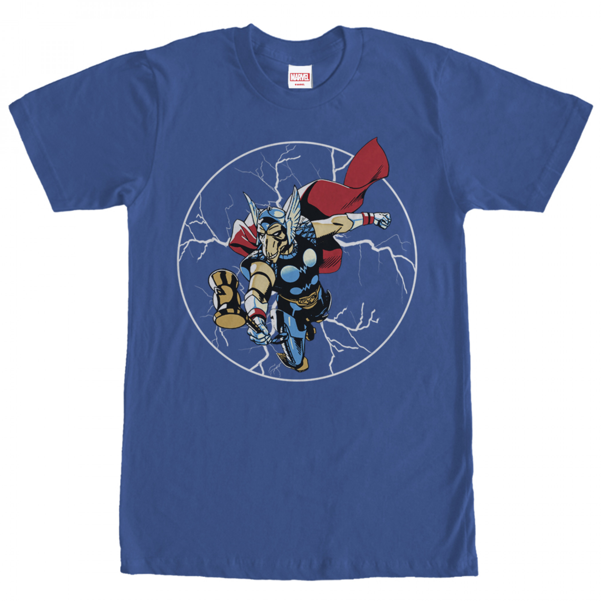 Thor Bill Lightning Men's Blue T-Shirt, Blue