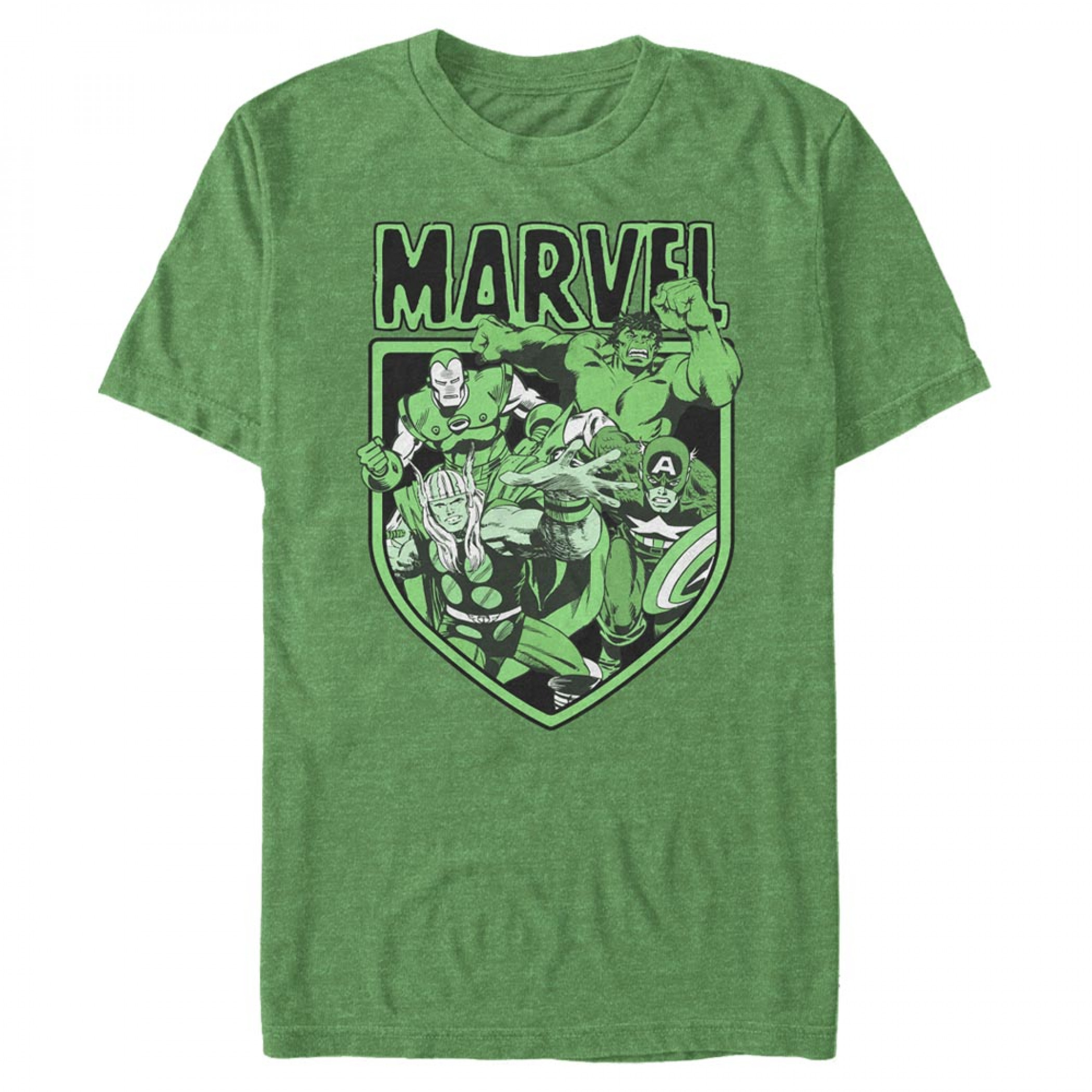 Avengers Marvel Heroes Green T-Shirt, Green