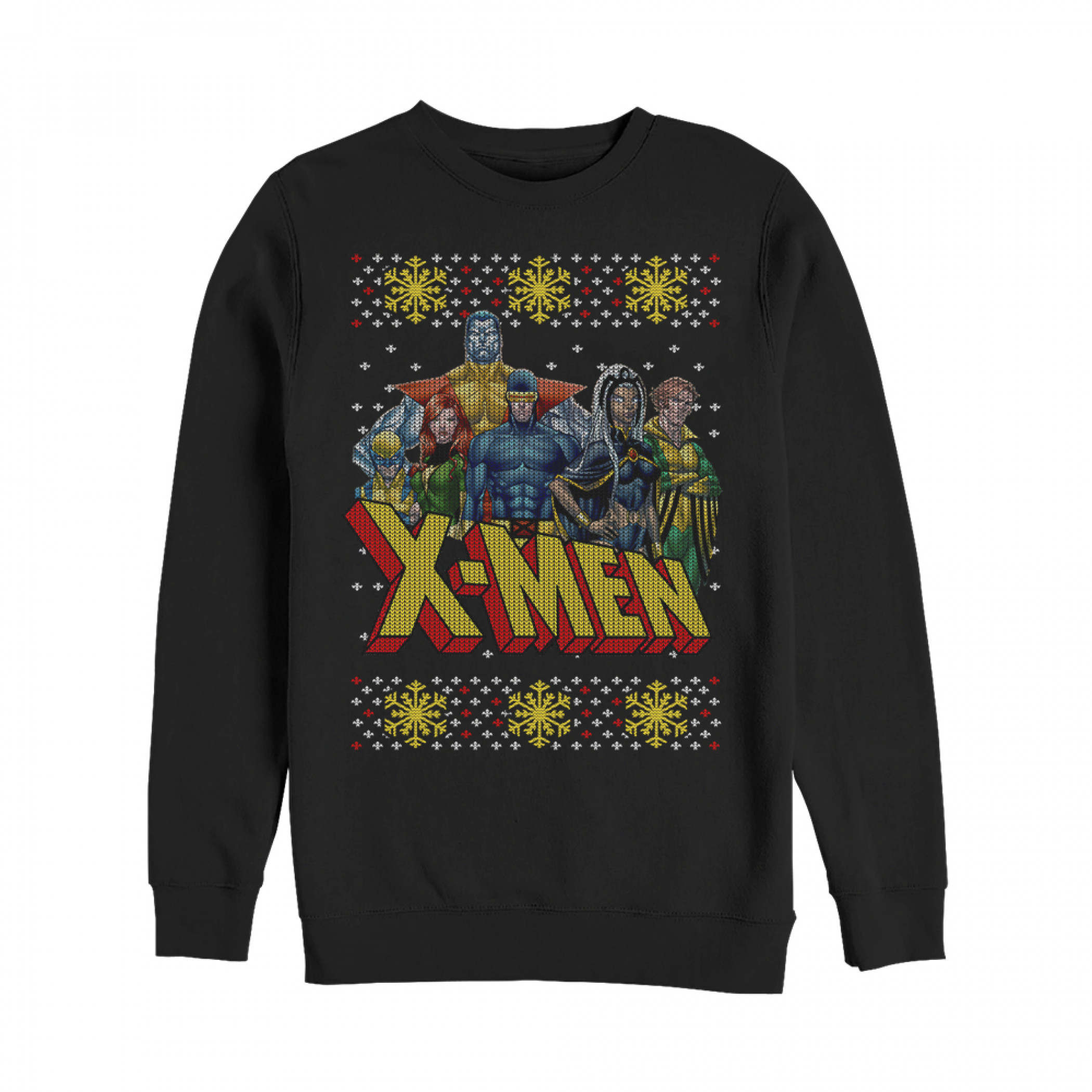 X-Men Ugly Christmas Sweater Design Sweatshirt, Black