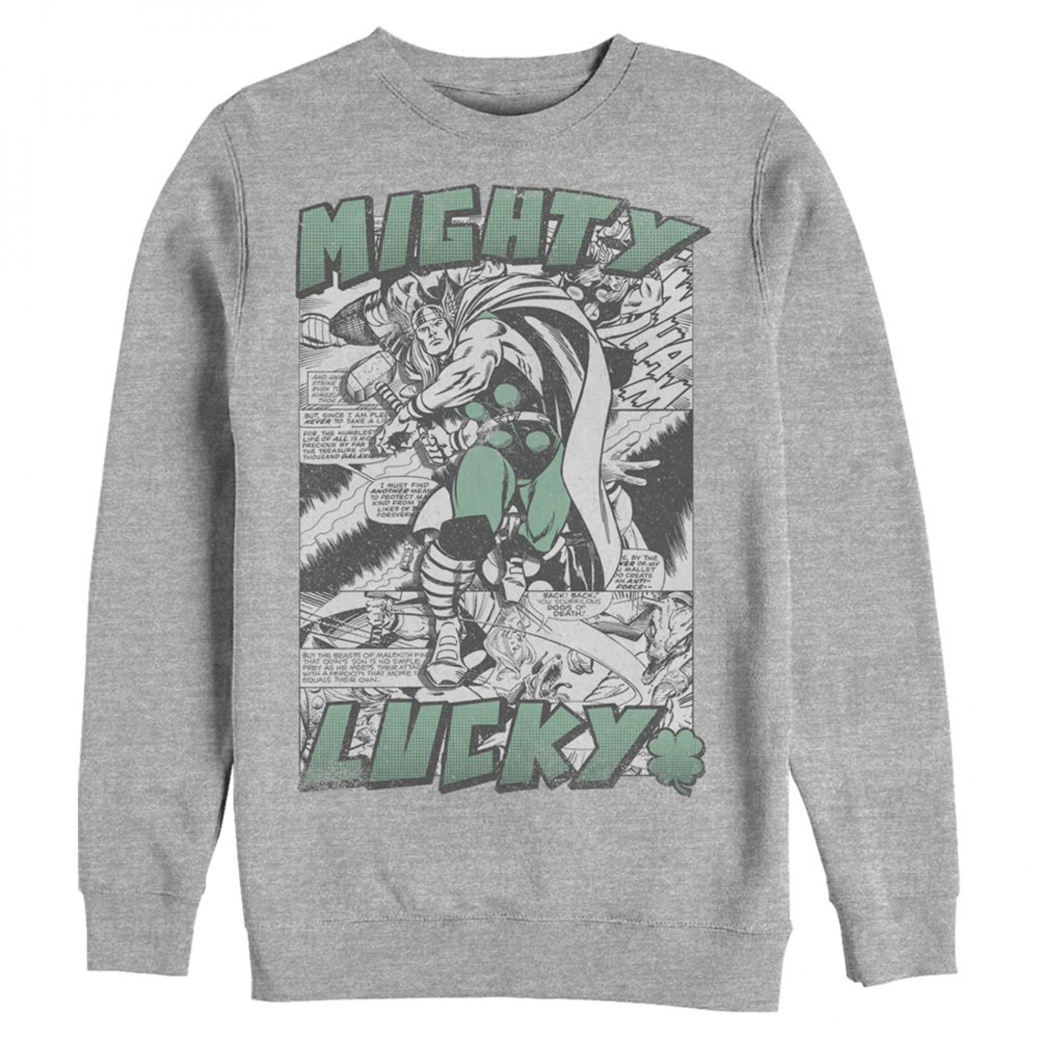 Thor Mighty Lucky Grey Sweatshirt, Grey