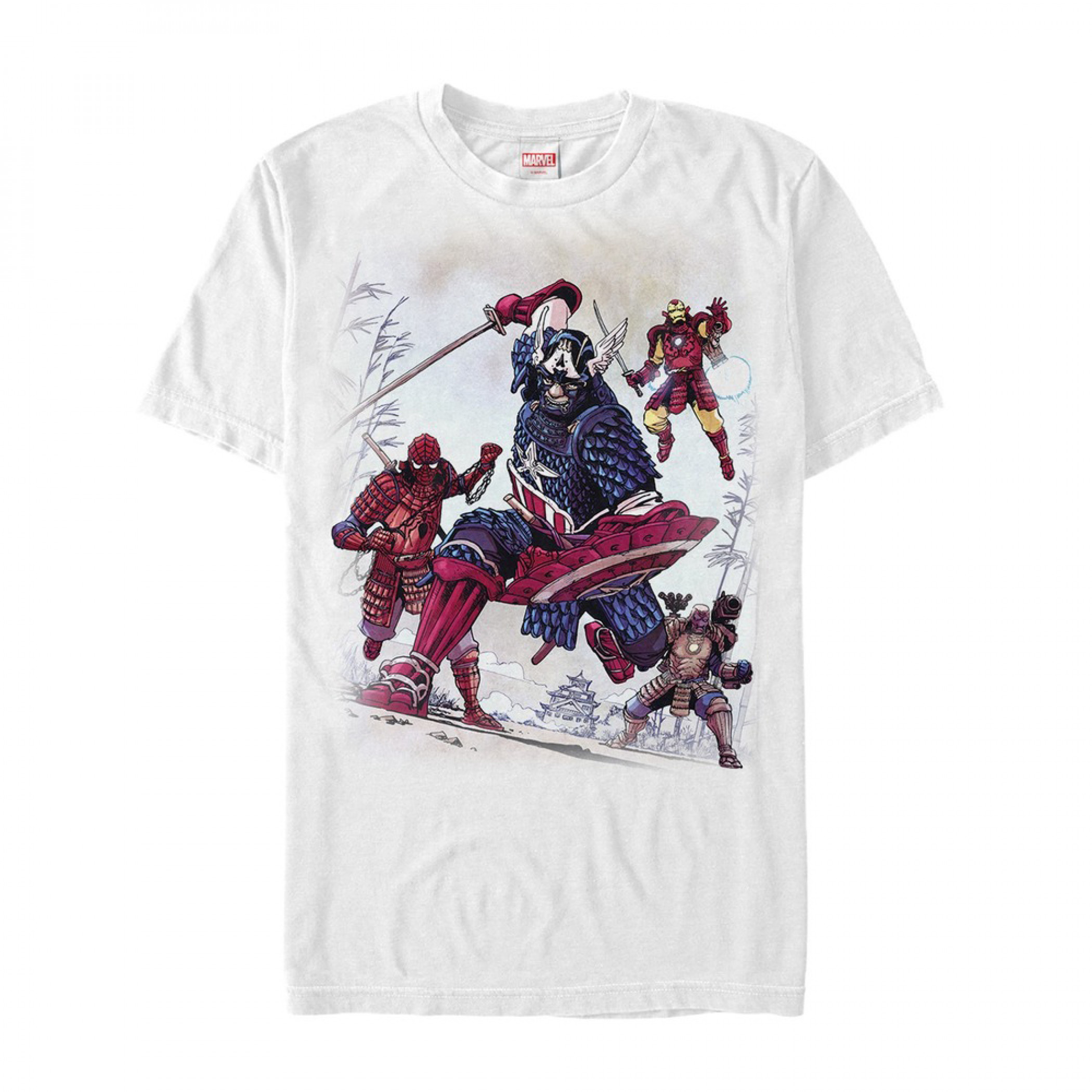 Marvel Samurai Warrior Avengers Men's T-Shirt, White