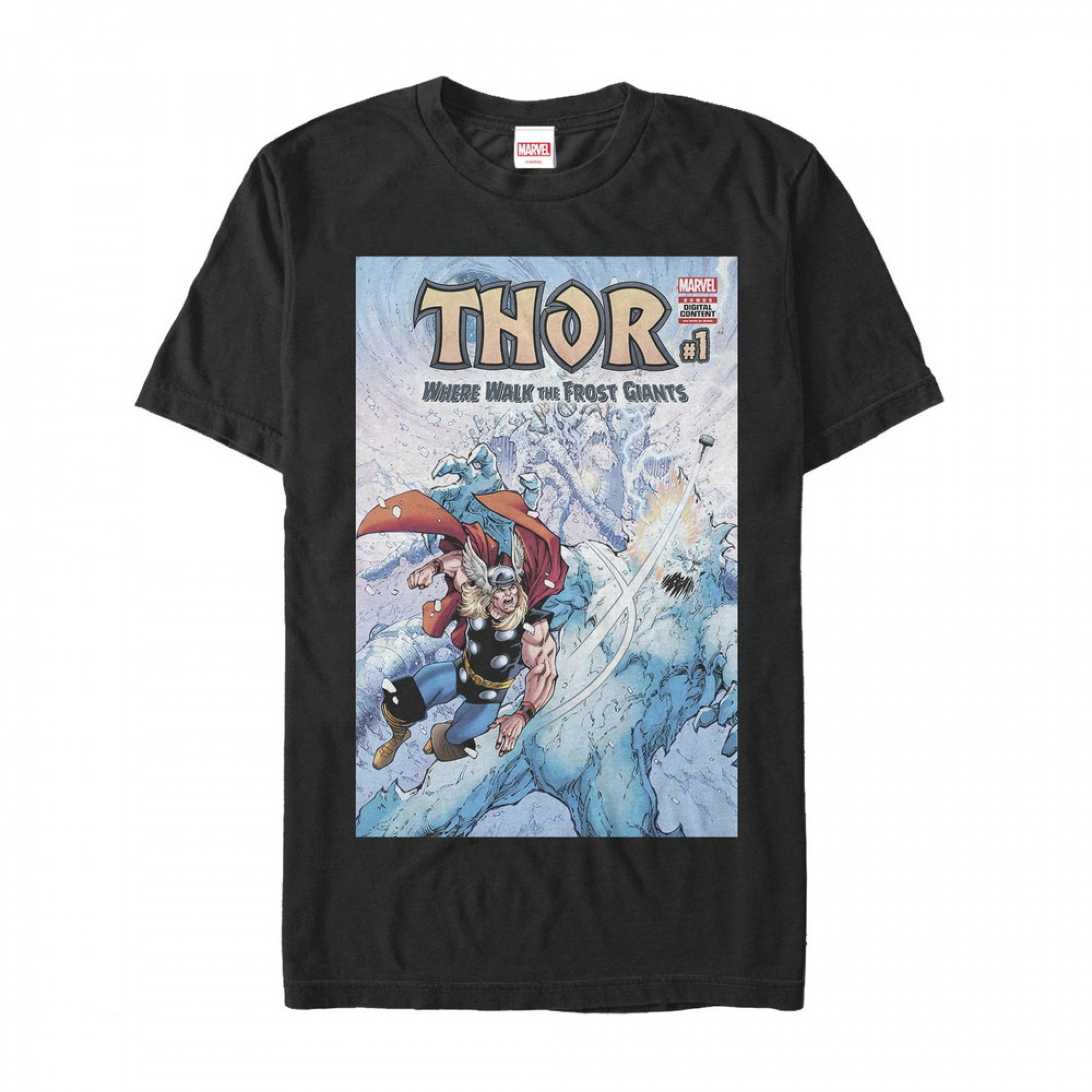 Thor Where Walk the Frost Giants #1 T-Shirt, Black
