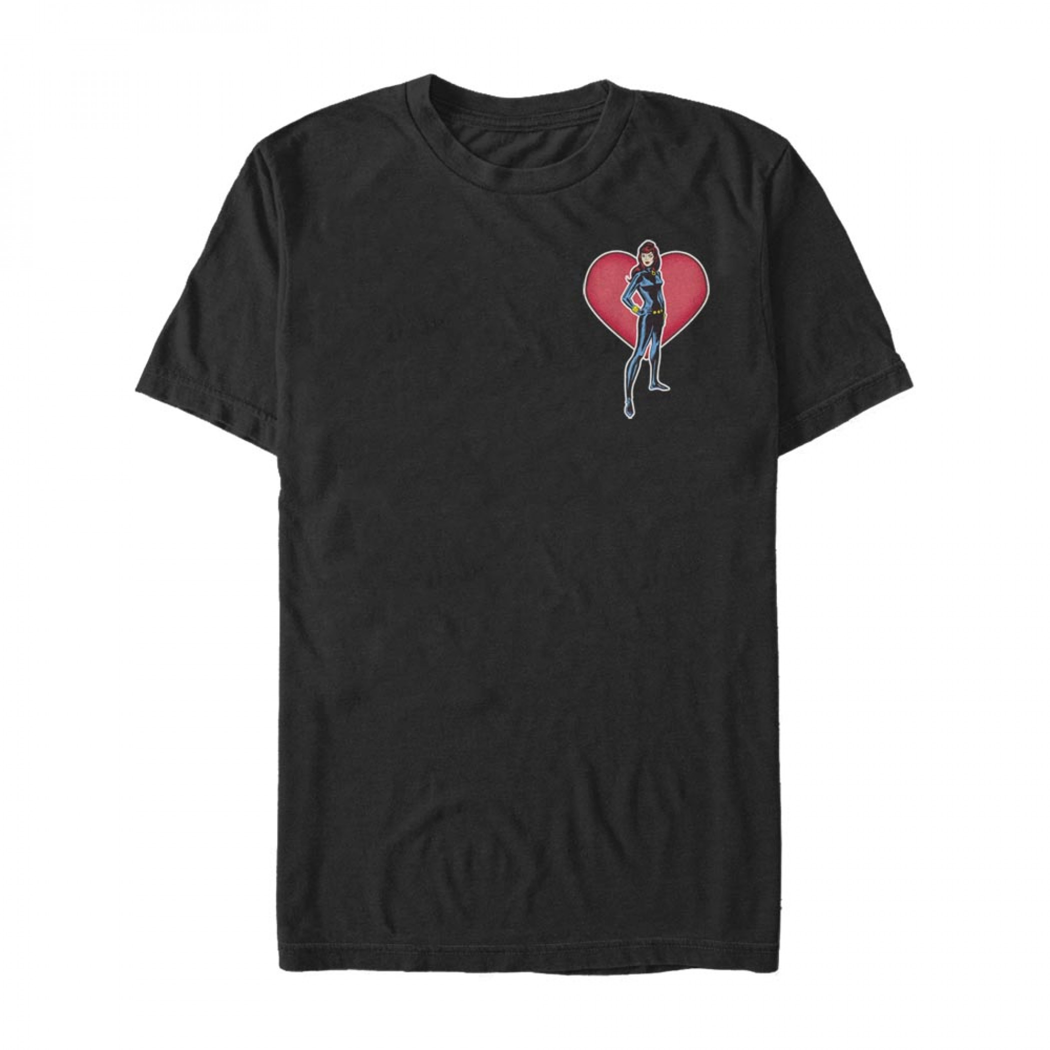 Black Widow Heart Black T-Shirt, Black