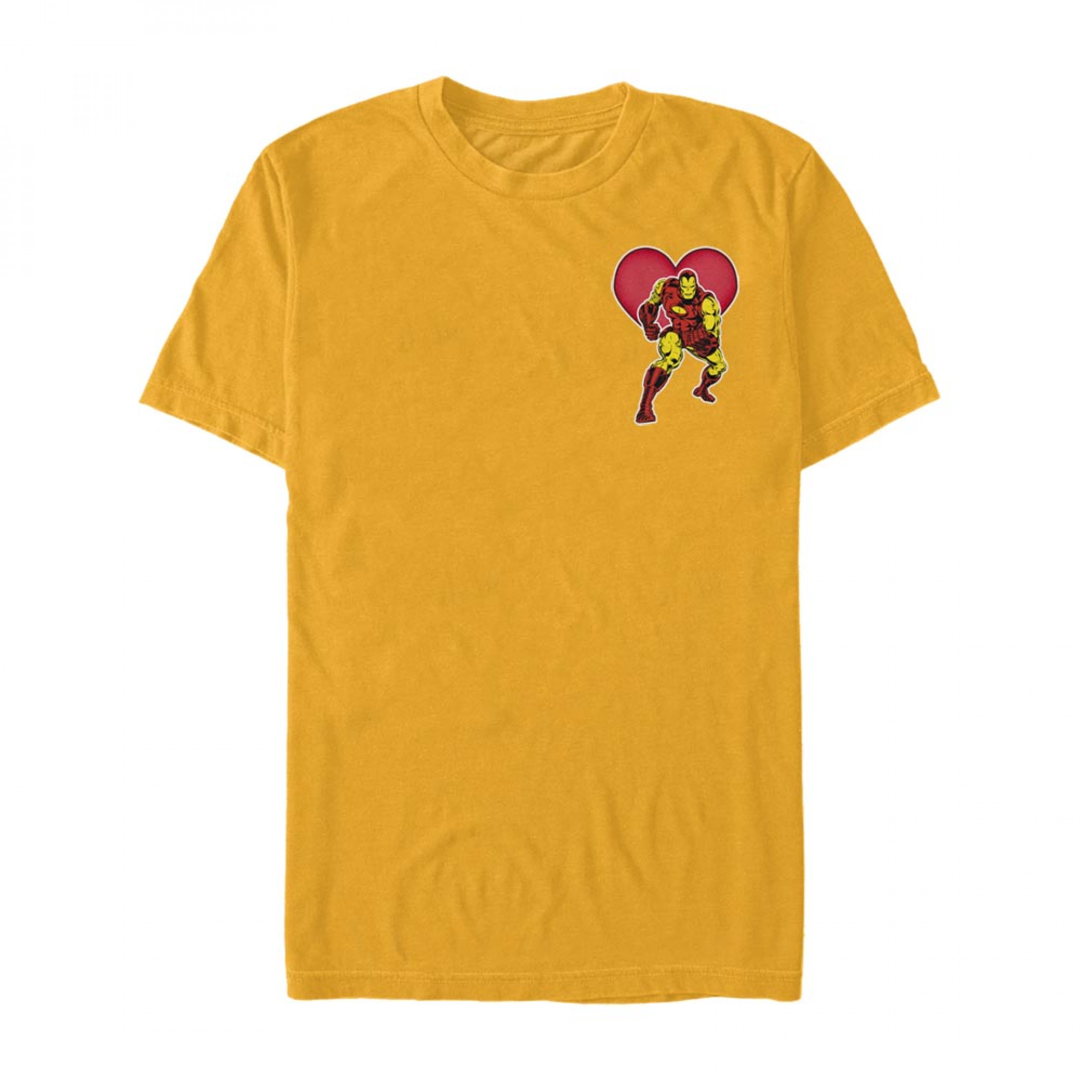 Iron Man Heart Gold T-Shirt, Gold