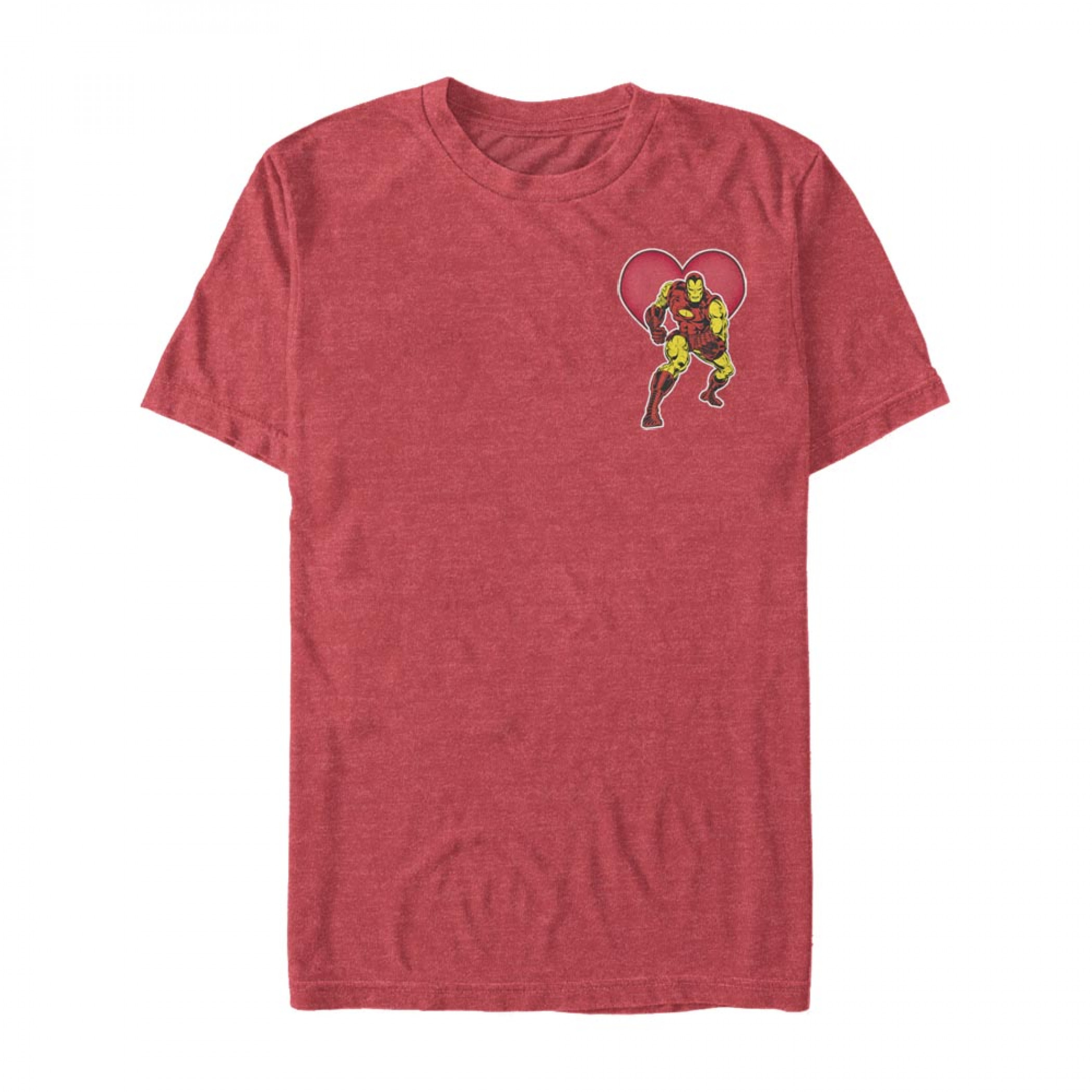 Iron Man Heart Red T-Shirt, Red