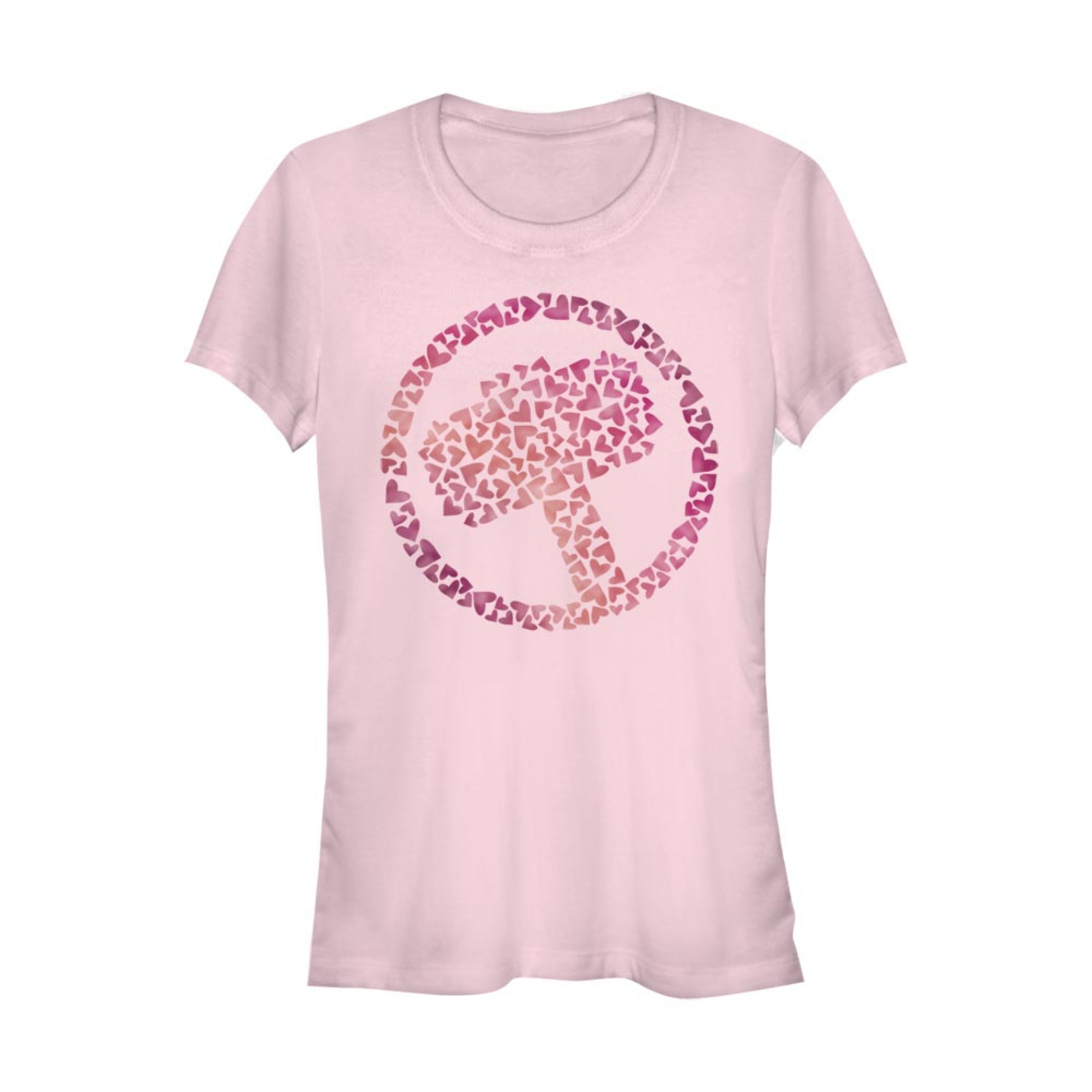 Thor Hearts Logo Women's Pink T-Shirt, Pink