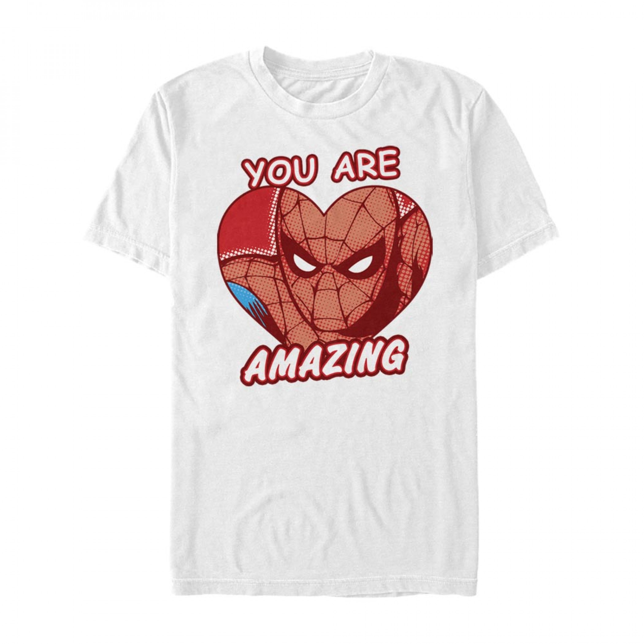 Spider-Man You Are Amazing Heart White T-Shirt, White