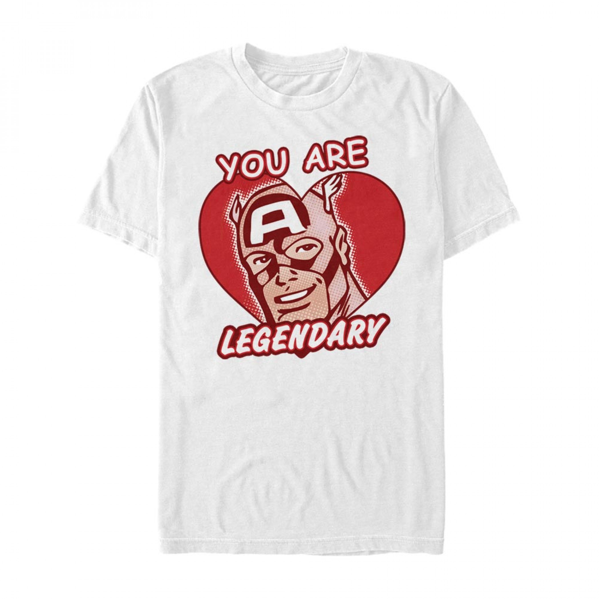 Captain America You Are Legendary White T-Shirt, White