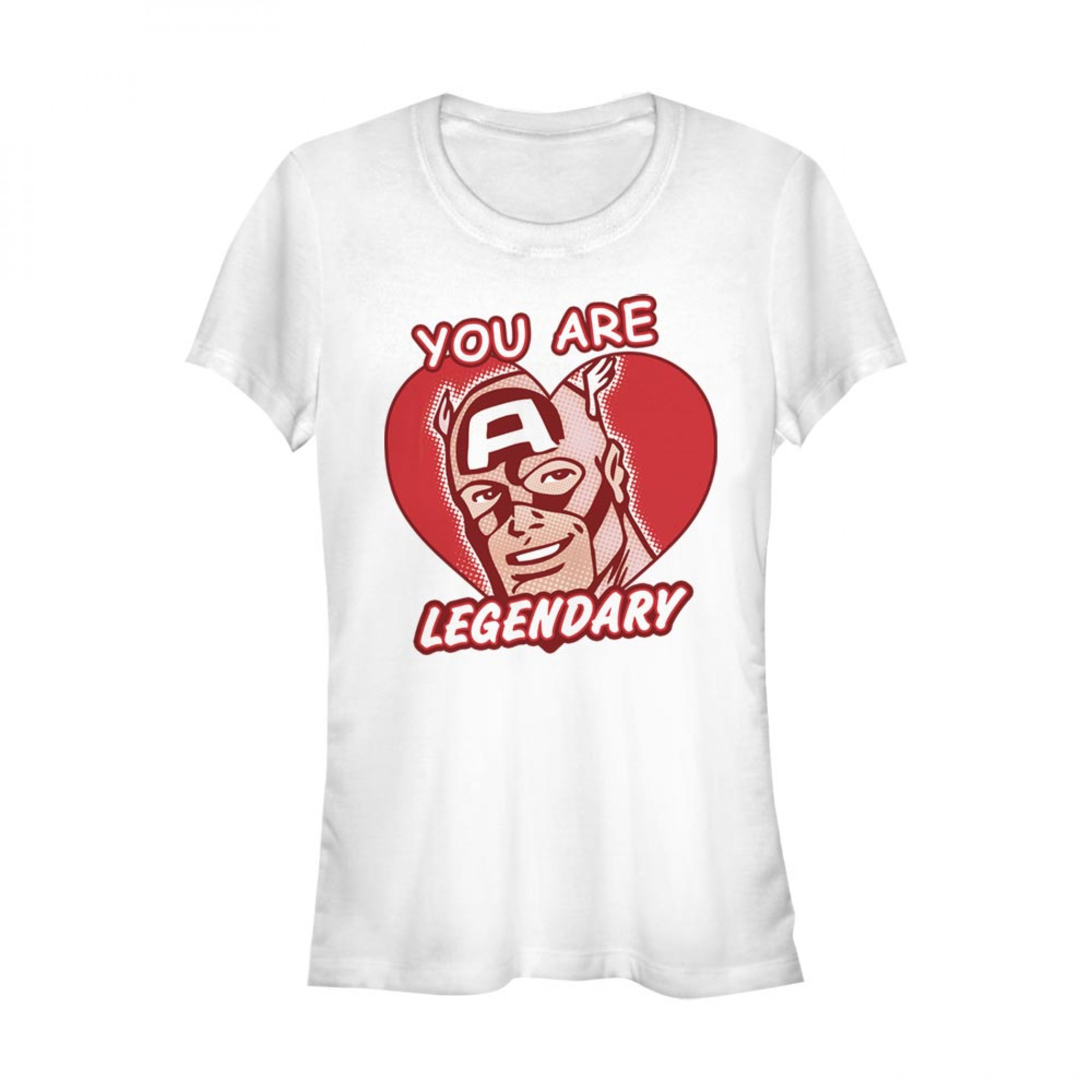 Captain America You Are Legendary Women's White T-Shirt, White